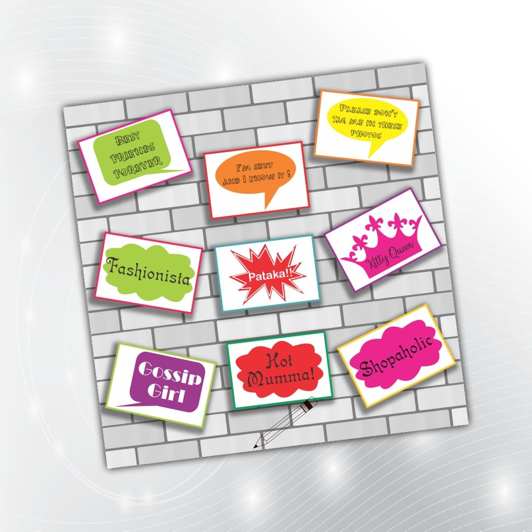 PartyStuff Ladies Theme Props  Ladies Party Props (9 Cards)