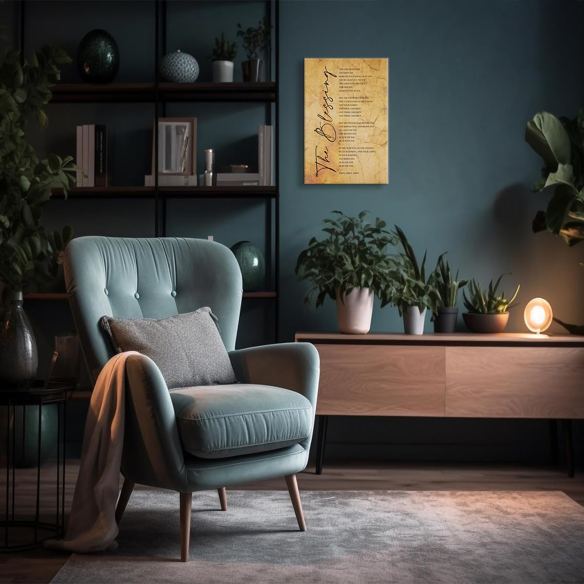 Numbers 6 24-26 Wall Art Bible Verse Poster Framed Quotes Wall Art May The Lord Bless You And Keep You Religious Inspirational S