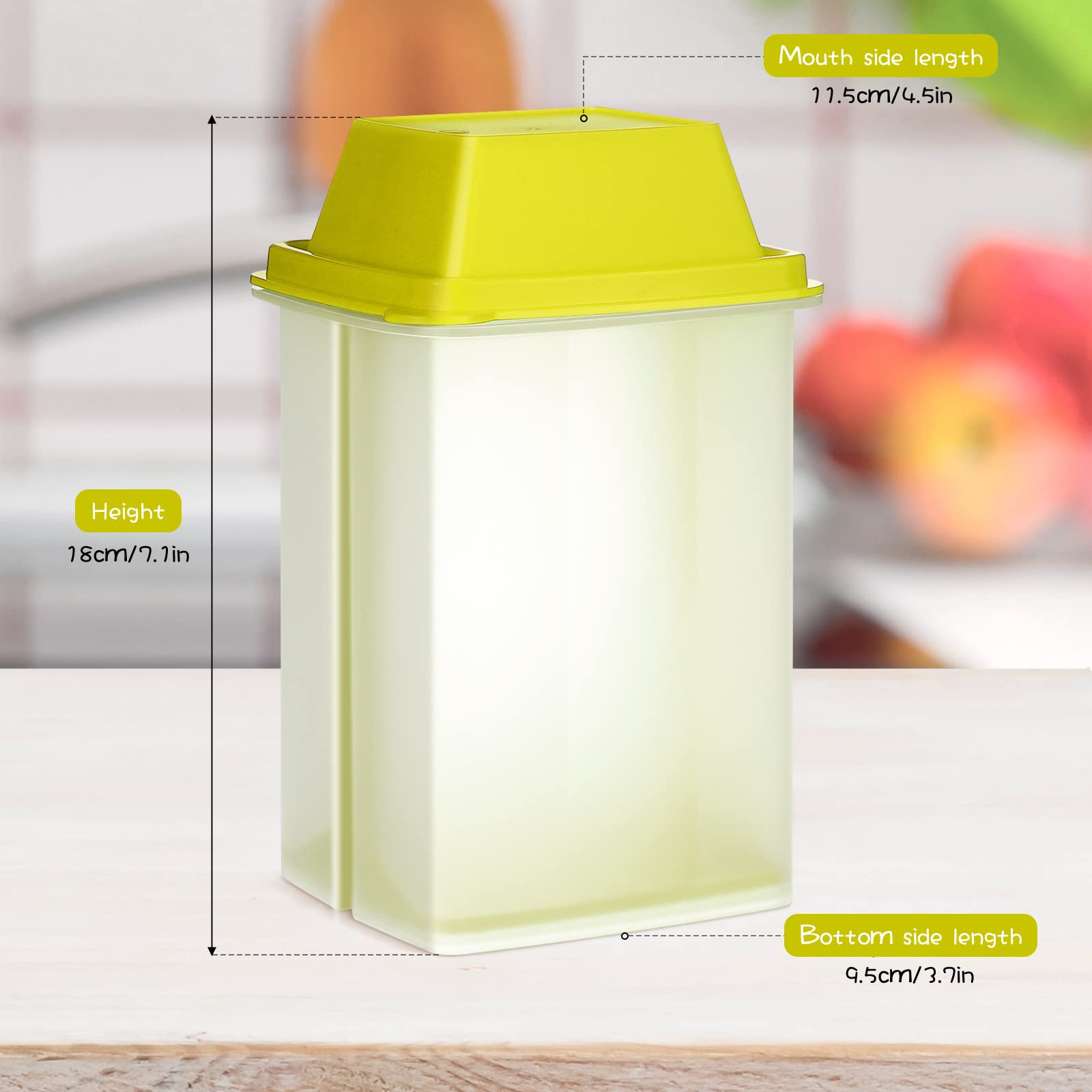 Chengu Jalapeno Container 3 Pieces Pickle Containers With Strainers Pick A Deli Containers Square Jalapeno Dispenser Large Pickl