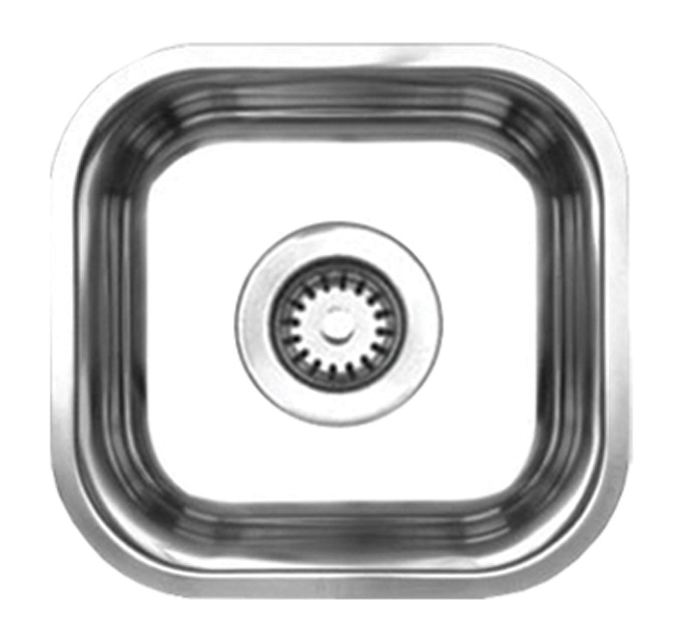 Whitehaus Whnu1212-Bss Noah'S Collection 12-7/8-Inch Single Bowl Undermount Sink, Brushed Stainless Steel