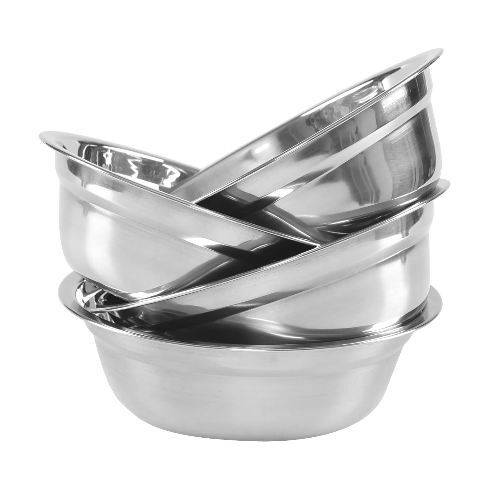 Rinboat 4 Packs Stainless Steel Mixing Bowls, Serving Bowls, 8.66 Inches