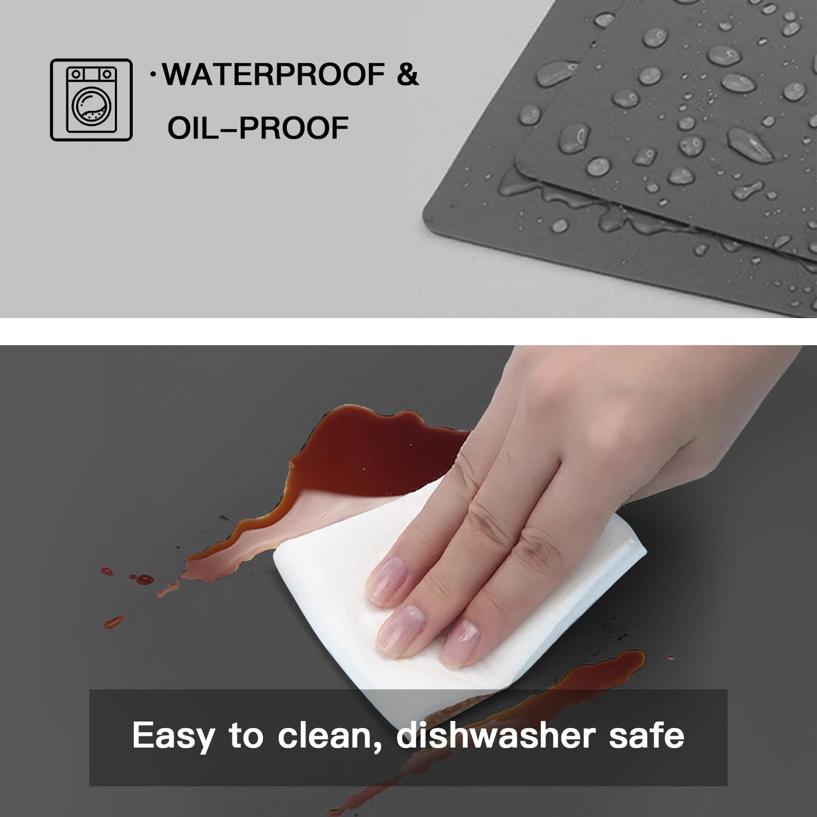 Extra Large Silicone Mat, Silicone Mats For Kitchen Counter 47.3''X23.6''X0.08, 2Mm Nonslip Heat Resistant Mat, Countertop Prote