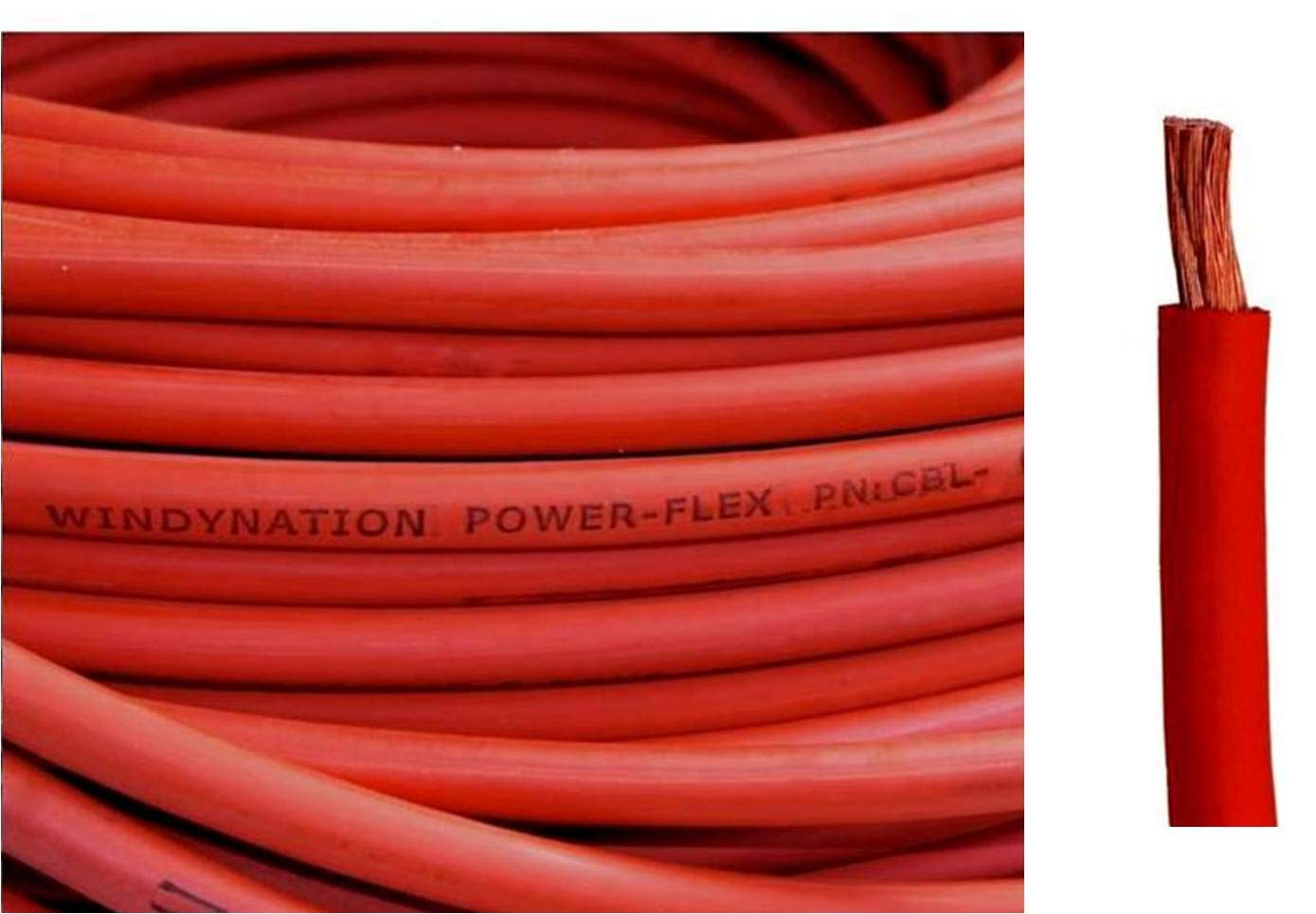 Wni 6 Awg 6 Gauge 10 Feet Red Battery Welding Pure Copper Ultra Flexible Cable  5Pcs Of 516  5Pcs 38 Copper Cable Lug Terminal C
