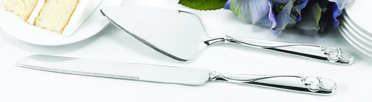 Hortense B. Hewitt, Graceful Heart Serving Set With Silver-Plated Handles (27208St)