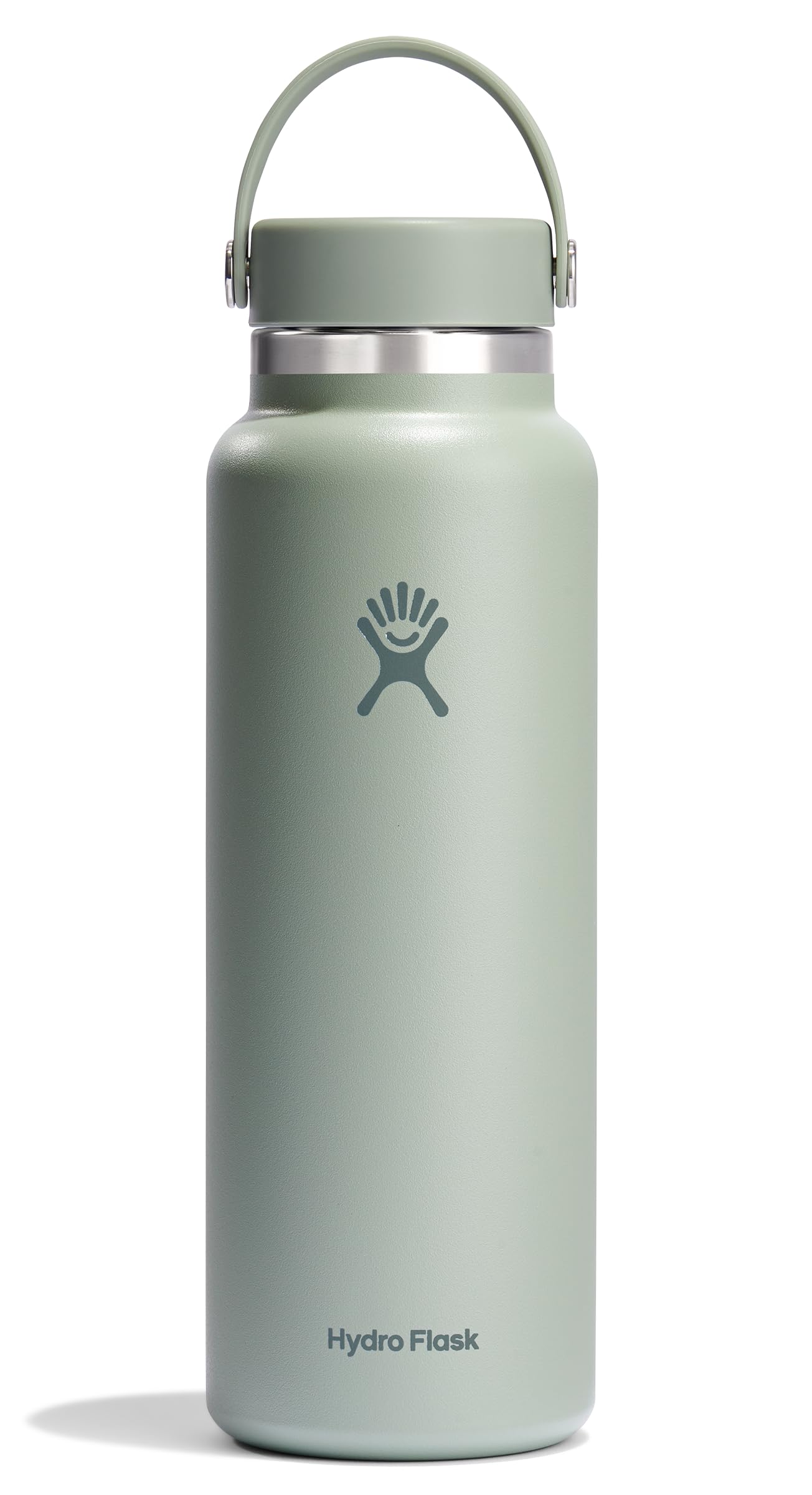 Hydro Flask Water Bottle - Insulated Stainless Steel - Wide Mouth Flex Lid, Non Spill, Leakproof and Refillable in 40 Oz