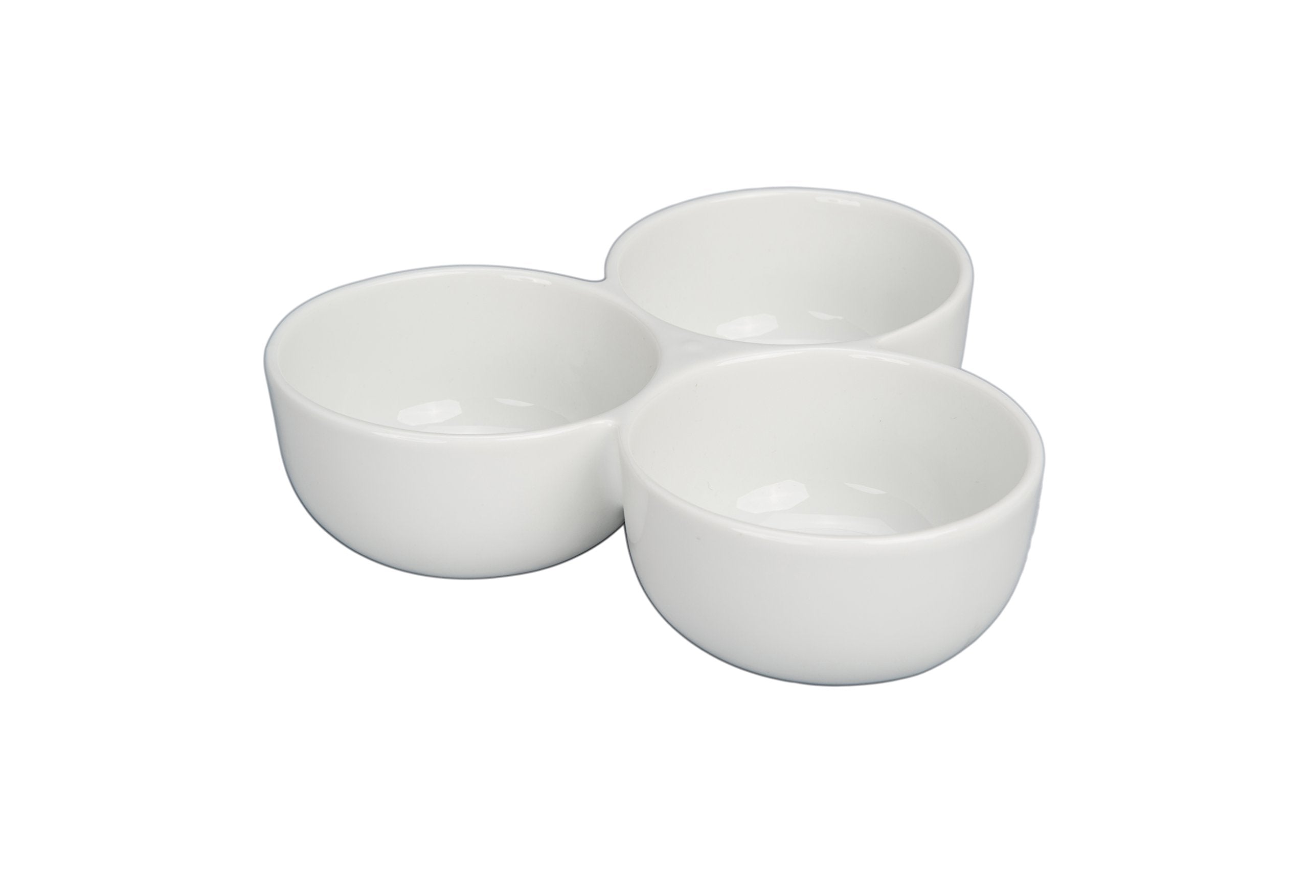 Bia Cordon Bleu 3-Section Joined Bowl, White