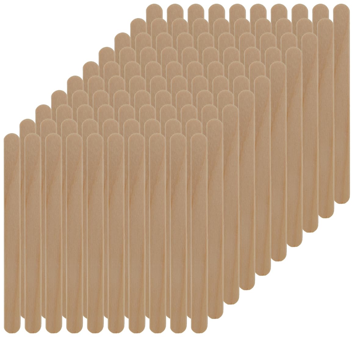 Silikomart Silicone Easy Cream Wooden Sticks For Ice Cream Bars, Set Of 100