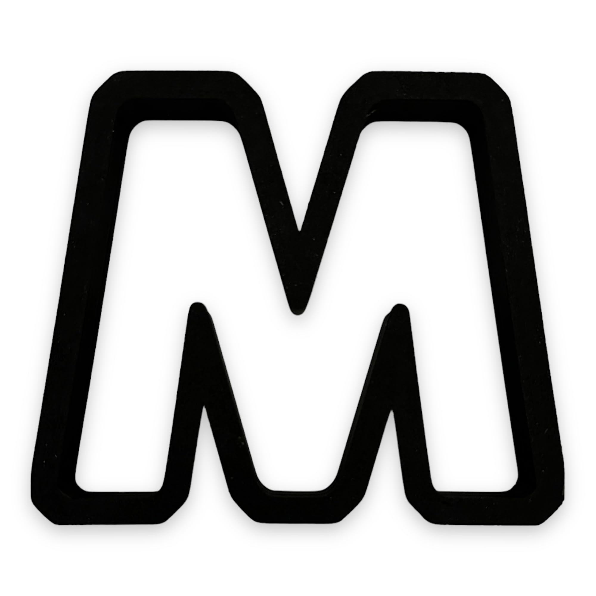 M Capital Block Letter Cookie Cutter With Easy To Push Design (3.5 Inch)
