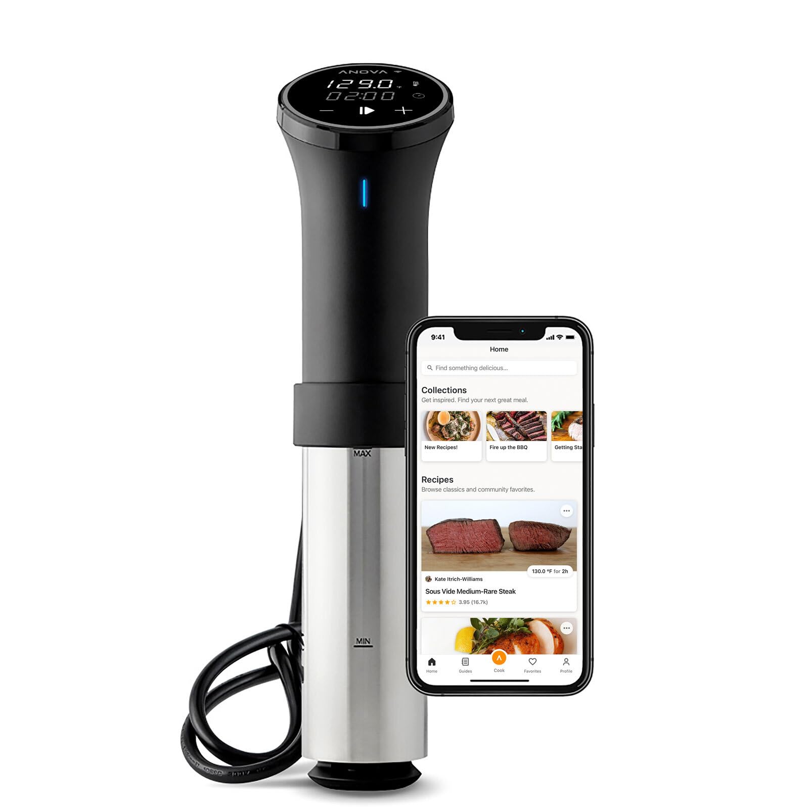 Anova Culinary Sous Vide Precision Cooker 3.0 (Wifi), 1100 Watts