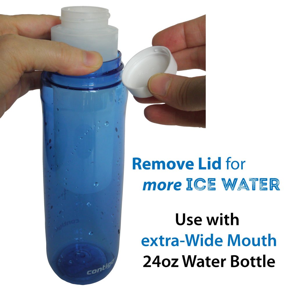 Mycoldcup Ice Stick - Large (8Oz) For Wide Mouth Water Bottles, Beverage Dispensers, Water Jugs, Growlers - Bpa-Free (Set Of 4)
