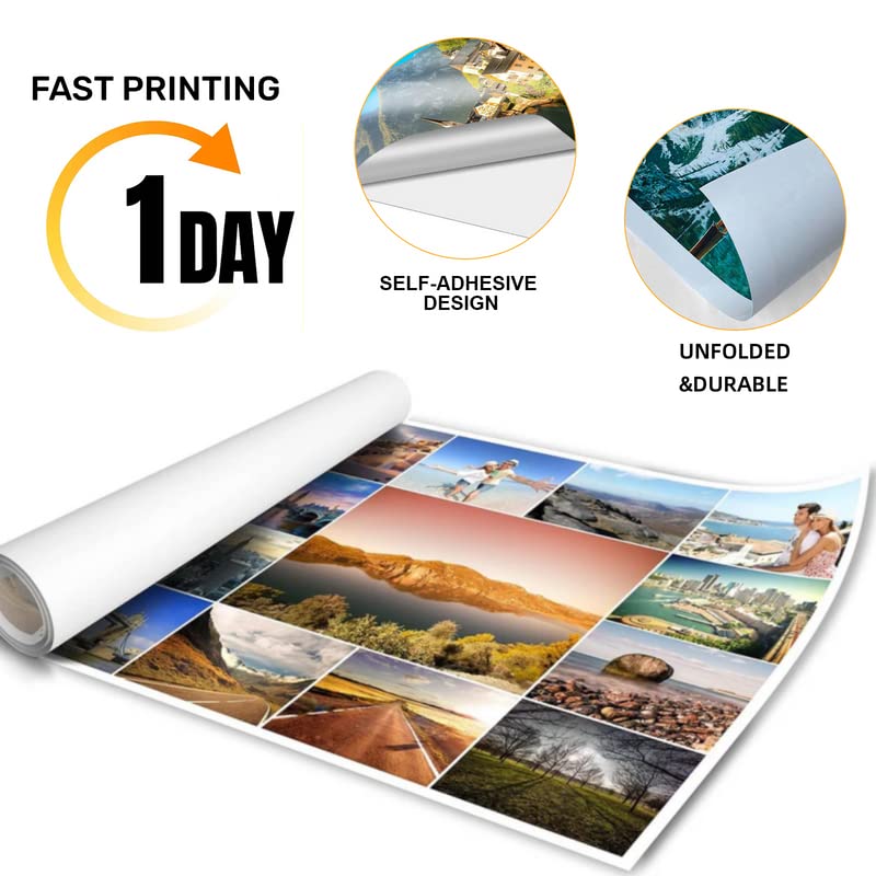 Custom High-Resolution Poster Prints Upload Your Image Photo Personalized Photo to Poster Printing  Self-Adhesive Odorless Durable and Waterproof  Home Decor Wall Art Prints(Unframed 810)