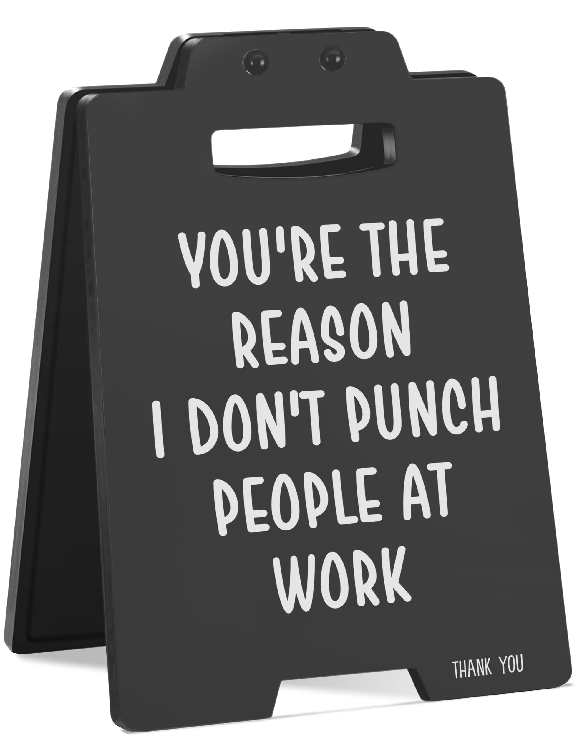 Appreciation Gifts for Coworkers, Boss, and Team Members - Funny Desk Sign with Humor Quote - Work Anniversary Small Gifts for W