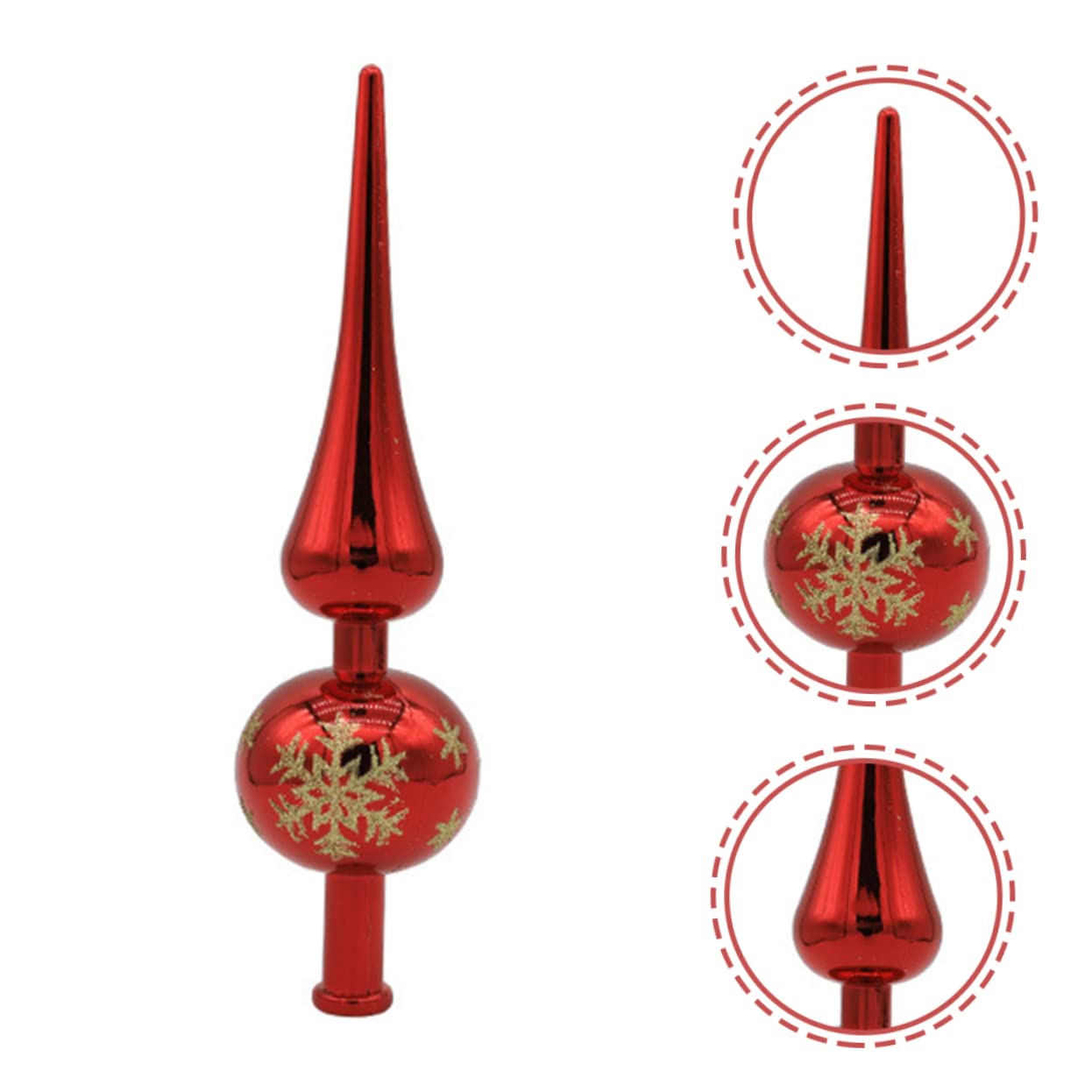 BESTOYARD Christmas Tree Top Star Table Topper Country Retro Decor Pointed Glitter Xmas Tree Star Shape Top Hat Supplies Bow Tie