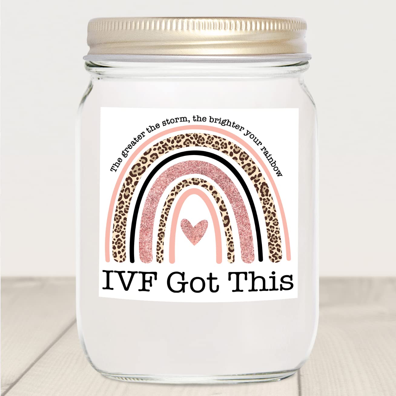 YouNique Designs Fertility Candle, 7 Ounces, IVF Gifts for Women, Infertility Gifts for Women, Encouragement Gifts for Women, Wh