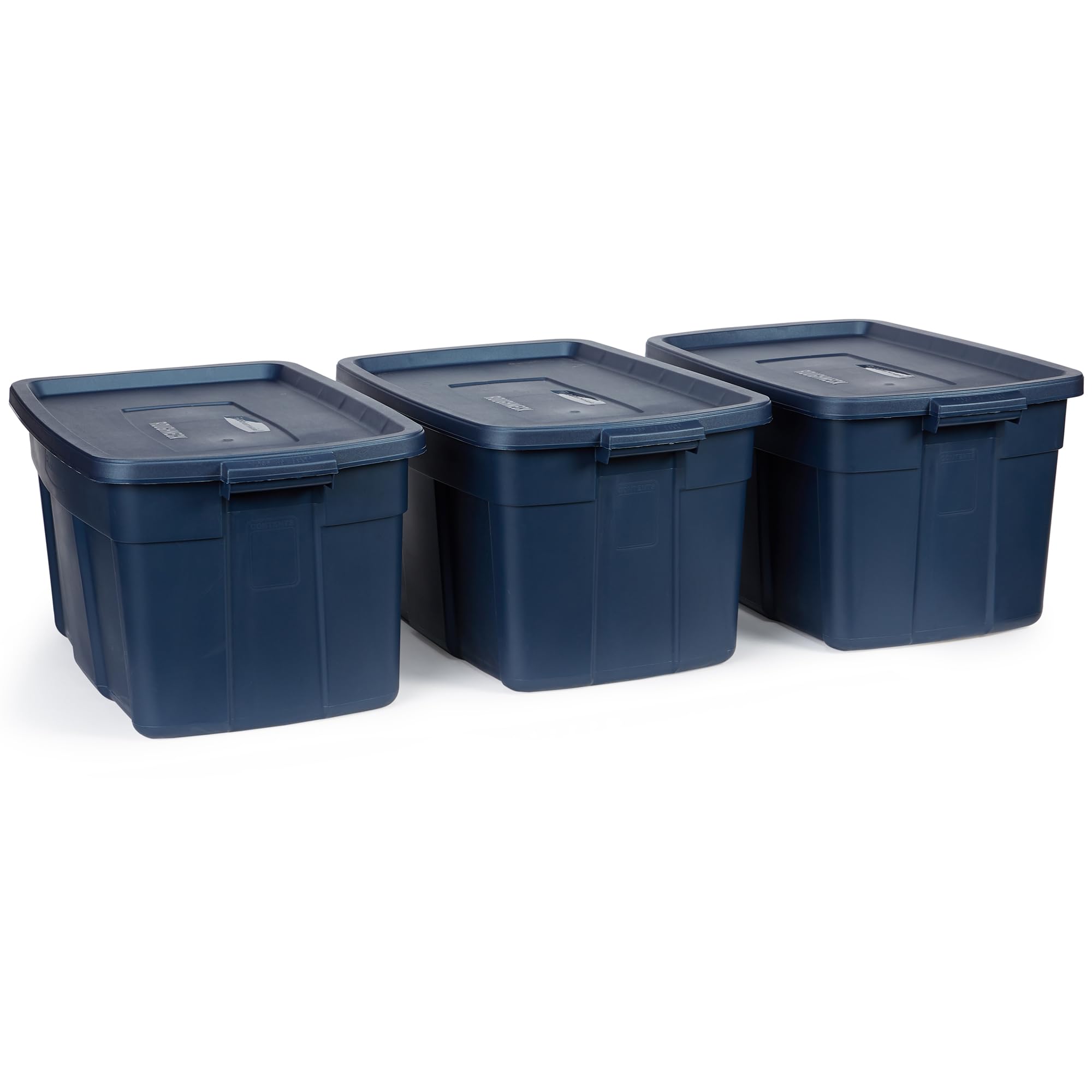 Rubbermaid Roughneck Storage Totes 31 Gal, Large Durable Stackable Containers, Great For Clothing, Seasonal D  Cor, Sports Equip