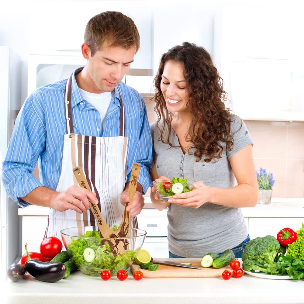 Jack Skellington Wooden Spoons For Cooking Utensils Set - Magic Pattern Burned Wooden Spatulas Kitchen Utensil Set For Kitchen D