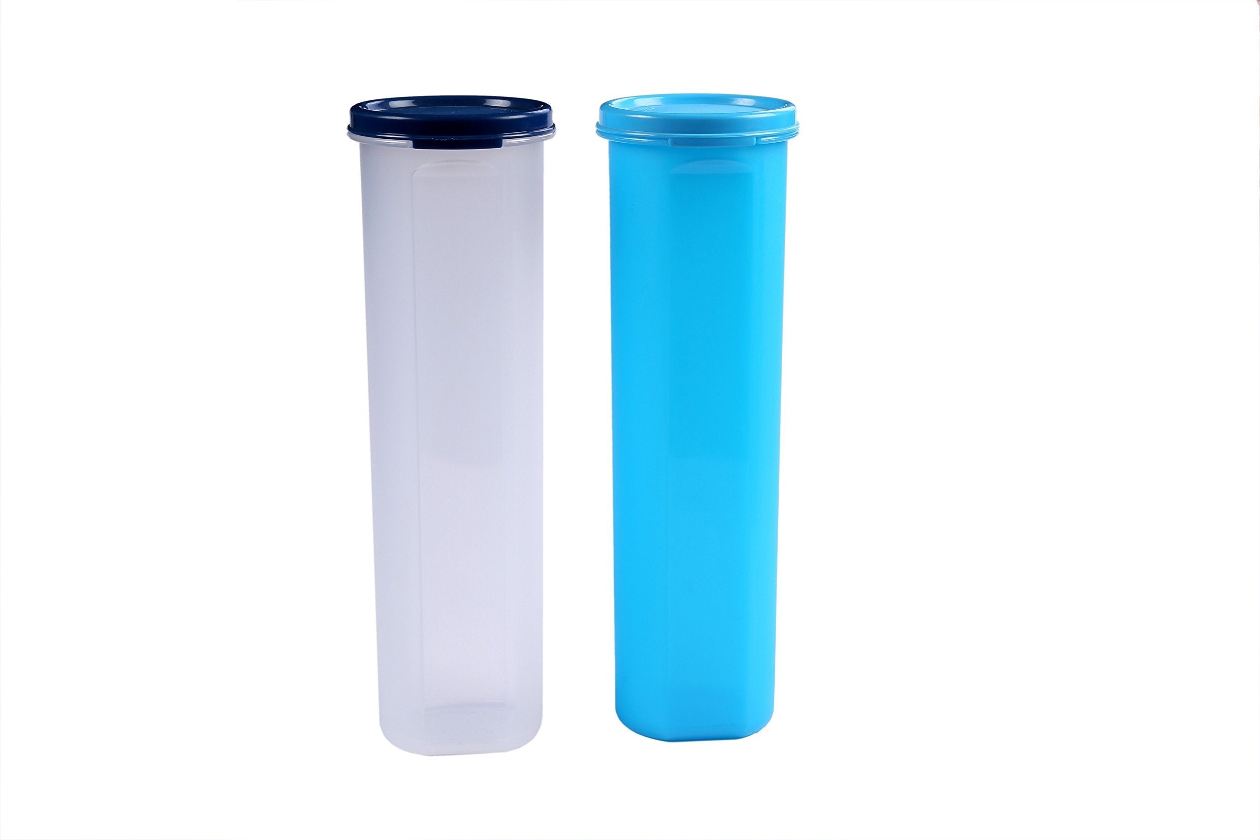 Signoraware Modular Round Plastic Container Set, 1.1 Litres, Set Of 2, Multicolour