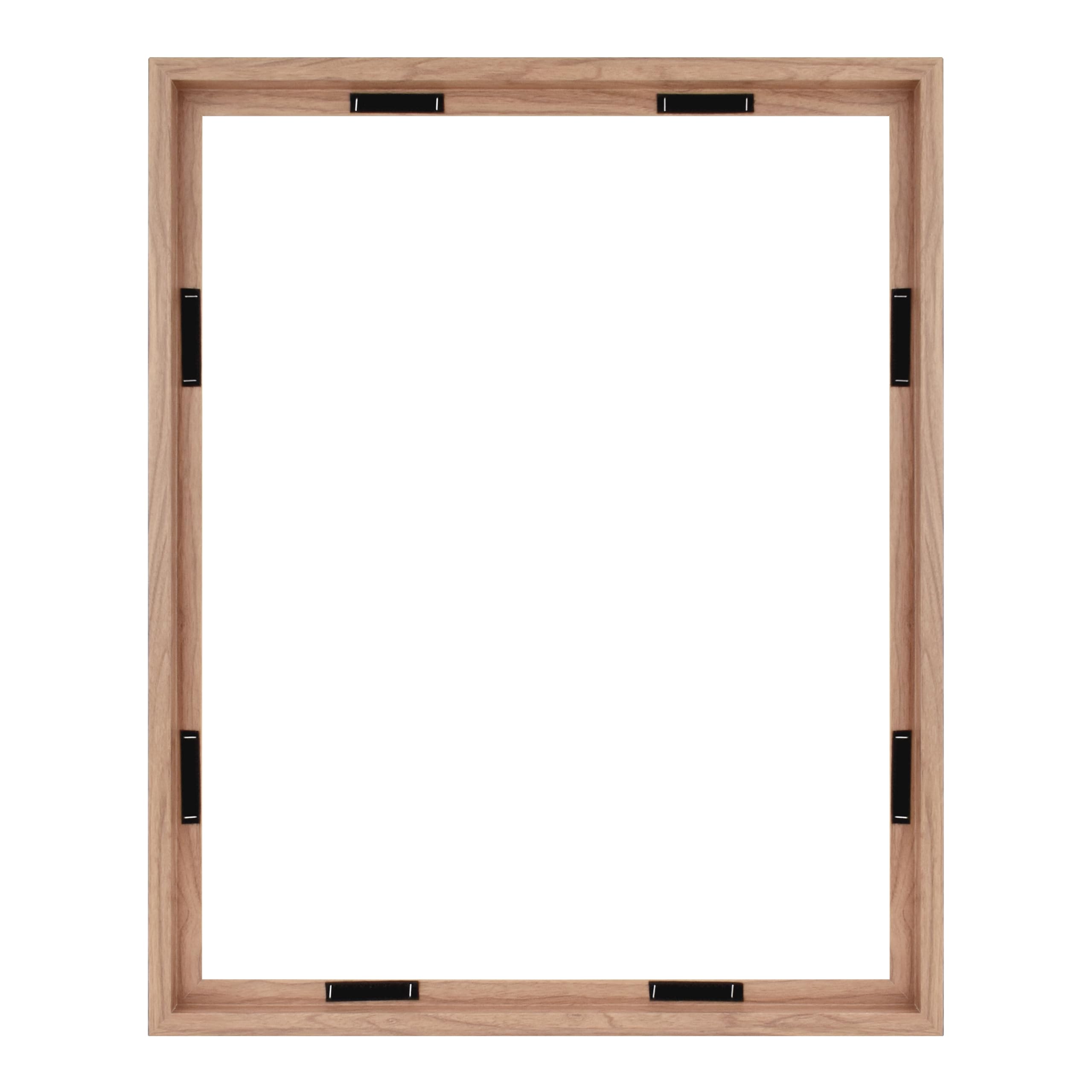 MCS Canvas Float Frames 24x30 Frame, Walnut Wood Grain Frame for Finished Canvases, Vertical & Horizontal Wall Hanging Large Fra