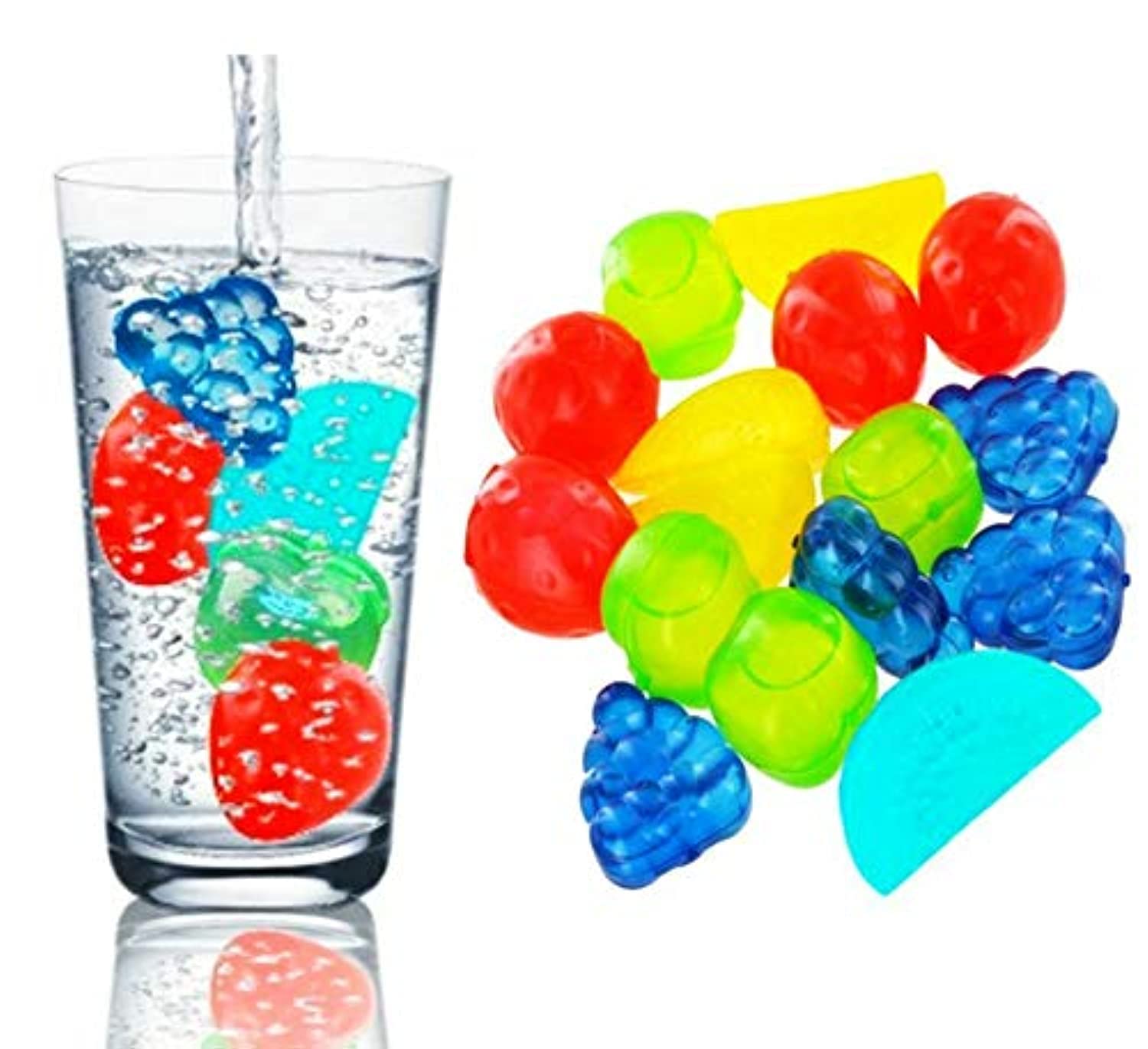Fruit Shape Reusable Ice Cubes Bpa Free (30) Multicolor