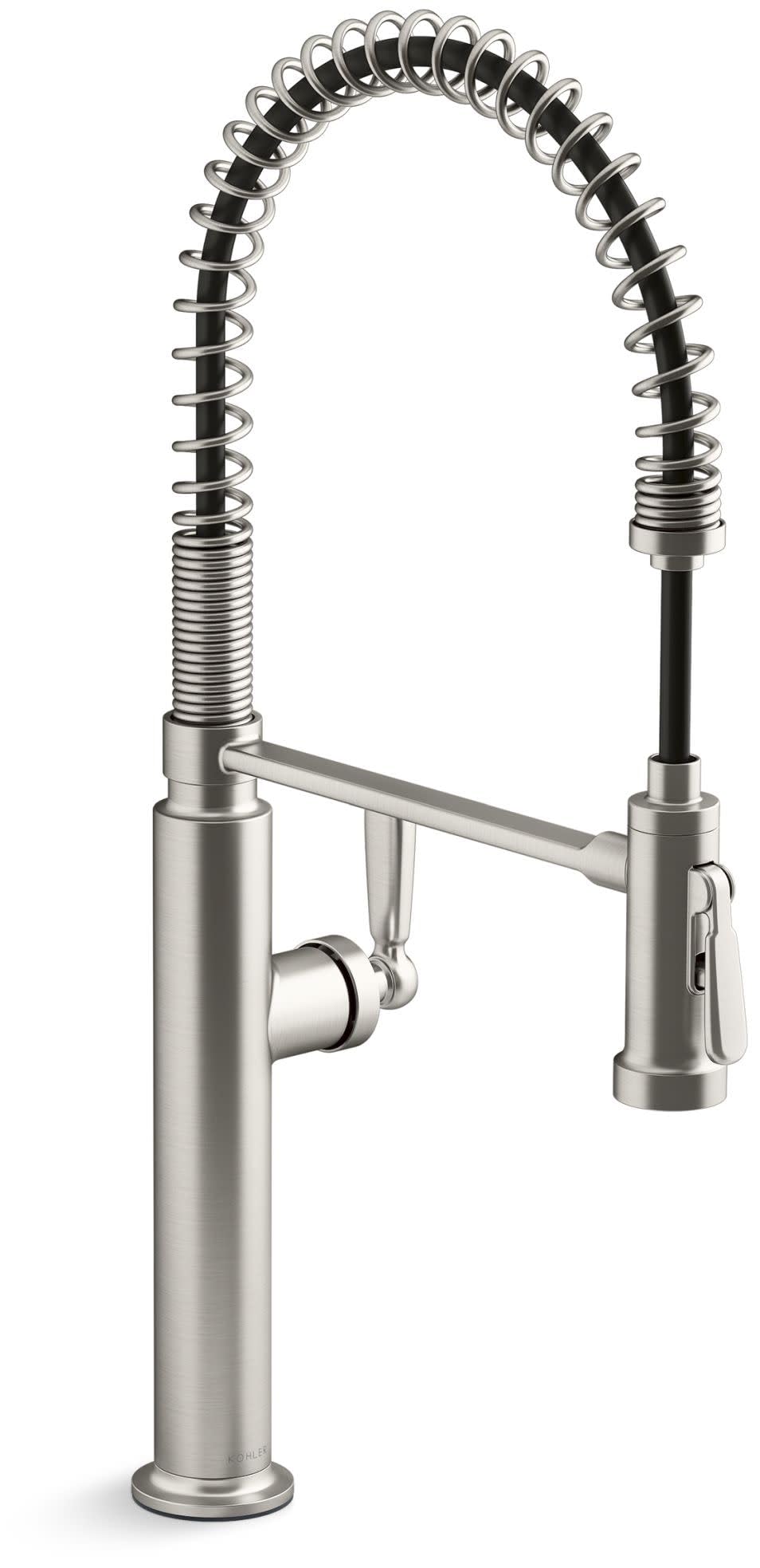 Kohler K28360-VS Edalyn by Studio McGee 1.5 GPM Single Hole Pre-Rinse Pull Down Kitchen Faucet with Sweep Spray, DockNetik, and 