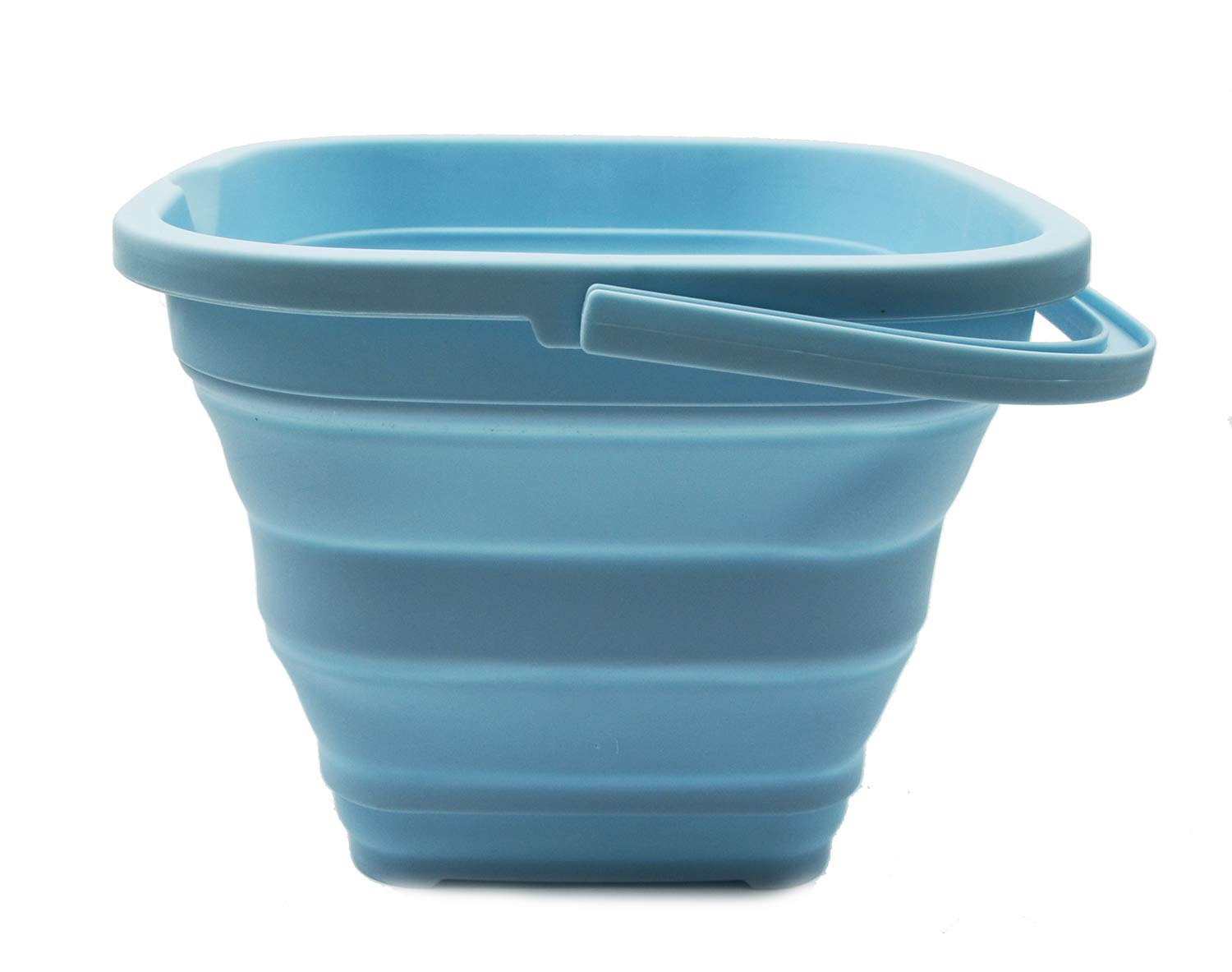 SAMMART 11L (2.9 Gallon) Collapsible Rectangular Handy Basket/Bucket (1  White/Sea Angel)