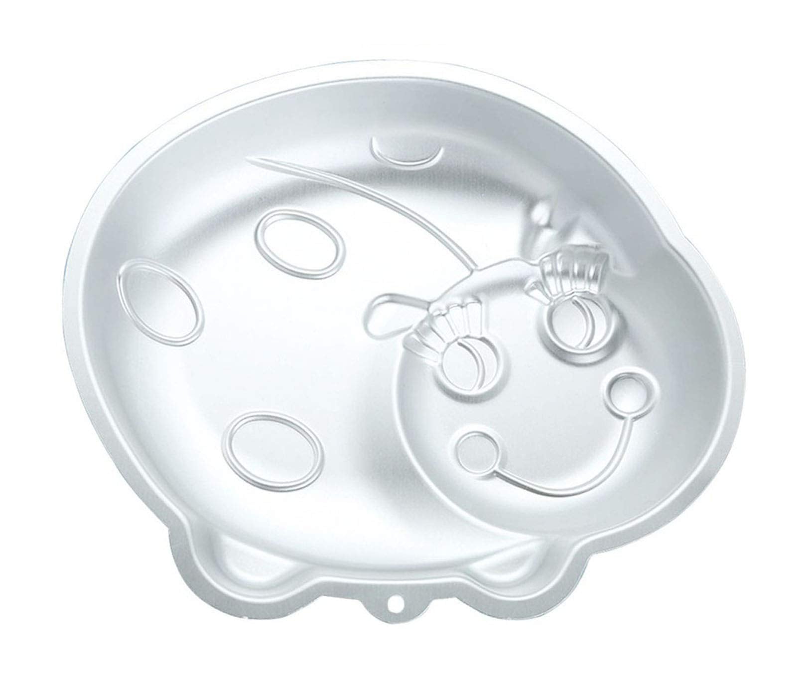 Zdywy 10 Inch Ladybug Shaped Aluminum 3D Baking Mould Cake Mold Tin Birthday Cake Pan - Ladybug