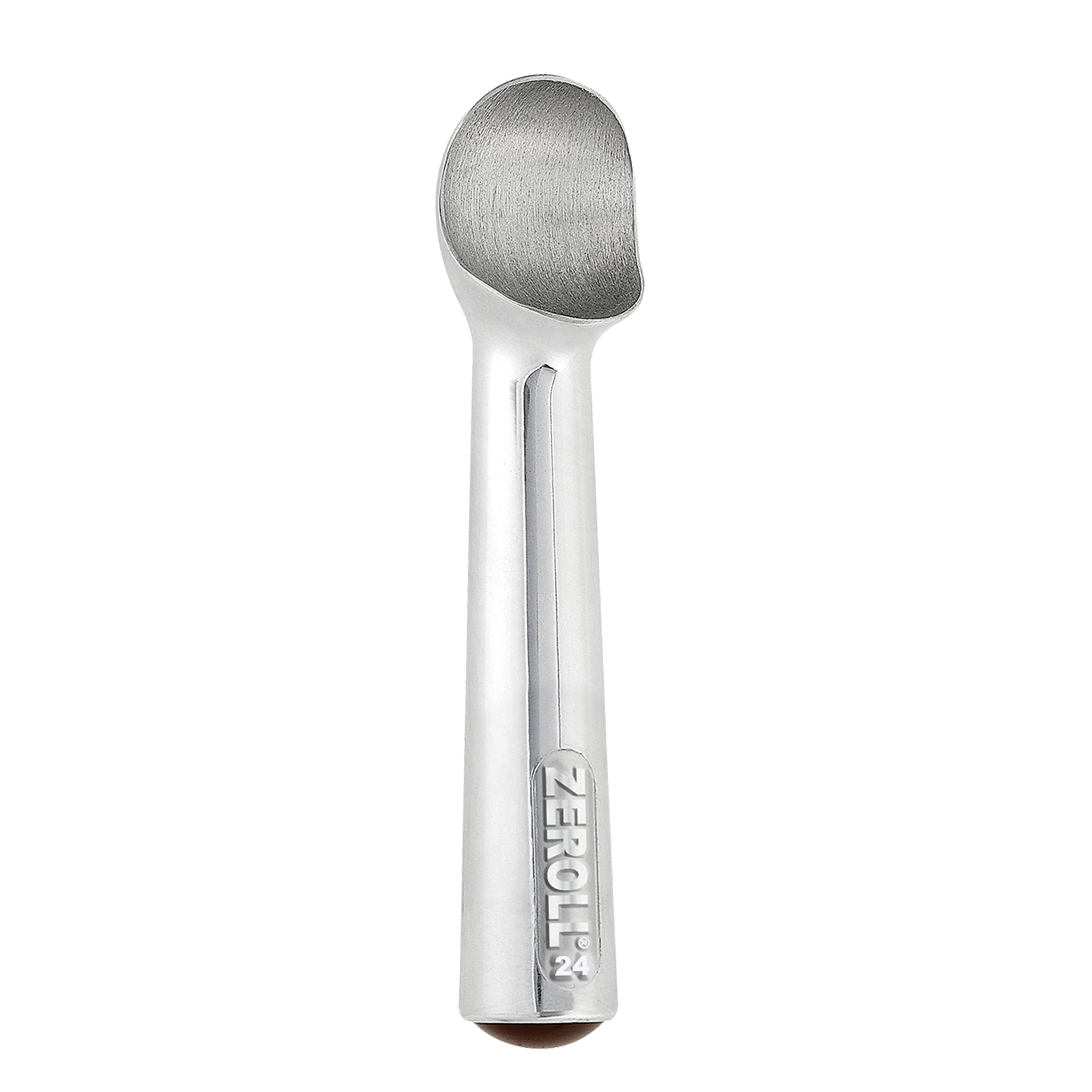 Zeroll Original Ice Cream Scoop - Unique Liquid Filled Handle, Aluminum, Ounce, Silver, Model 1024, Easy Release, Made in USA