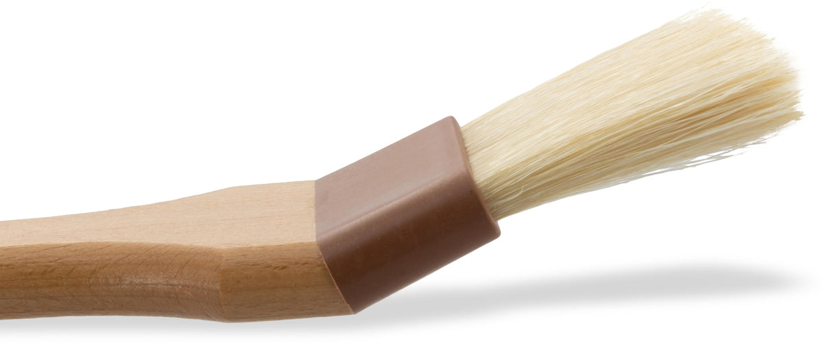Sparta 4037000 Boarhair Angled Pastry Brush, Basting Brush With Handle Hole, 2 Inches, Brown