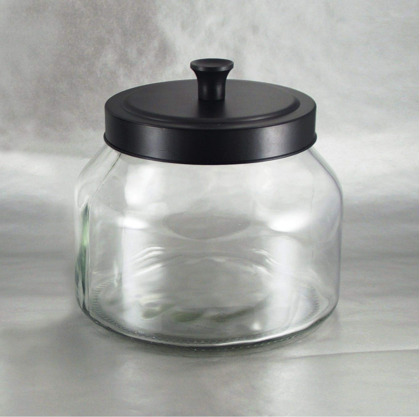 Grant Howard 59104 Storage Jar Black Matte Metal Top, 51 Oz.