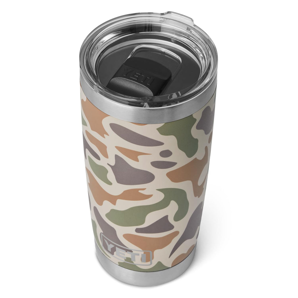 Yeti Rambler 20 Oz Tumbler, Stainless Steel, Vacuum Insulated With Magslider Lid, Tan Camo