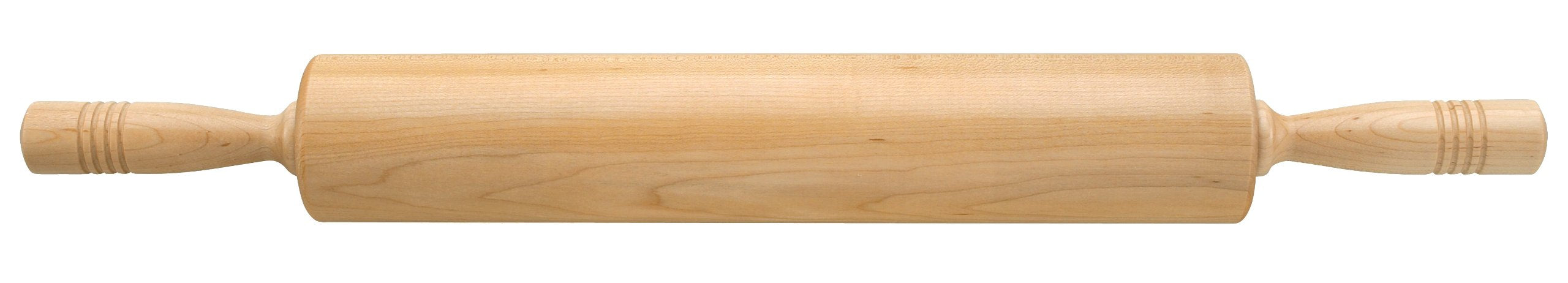 Fletchers' Mill Rolling Pin, Maple - 15 Inch, Professional Rolling Pin For Baking, Pasta, Pie, Cookie Dough, Made In U.S.A.