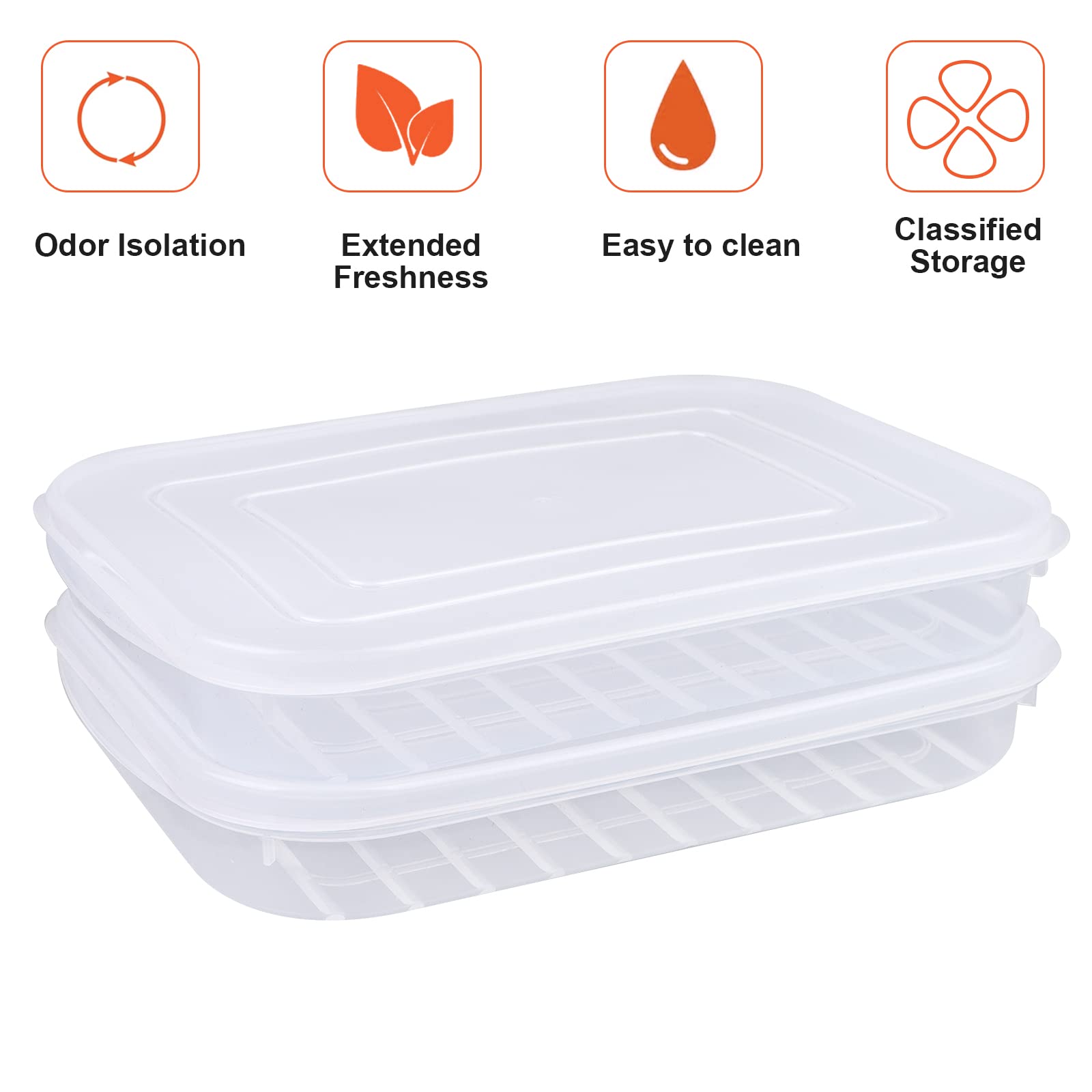 2 Packs Bacon Keeper Plastic Deli Meat Container For Fridge With Lids Airtight Cold Cuts Storage Containers For Fridge Storage B
