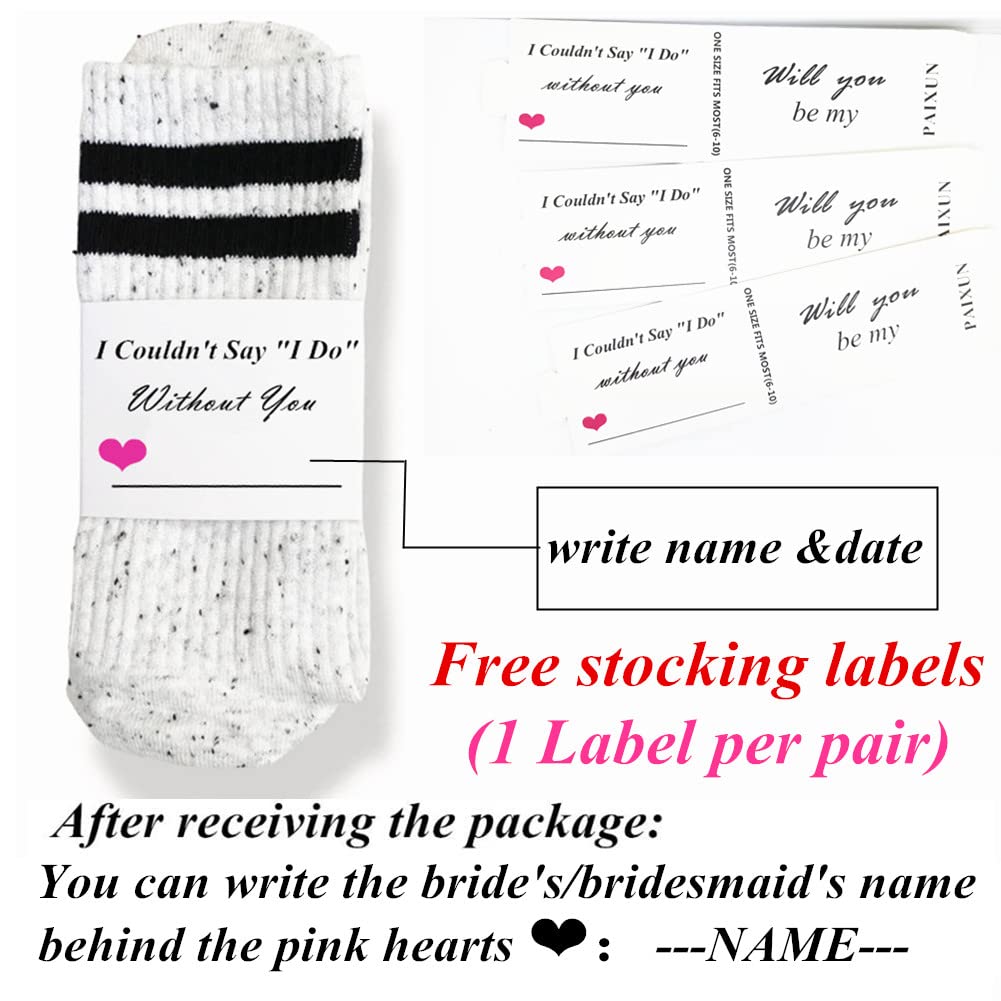 Paixun Bridesmaid Gifts For Women Wedding Gifts Proposal Set Bachelorette Party Favors Decorations Bride Socks