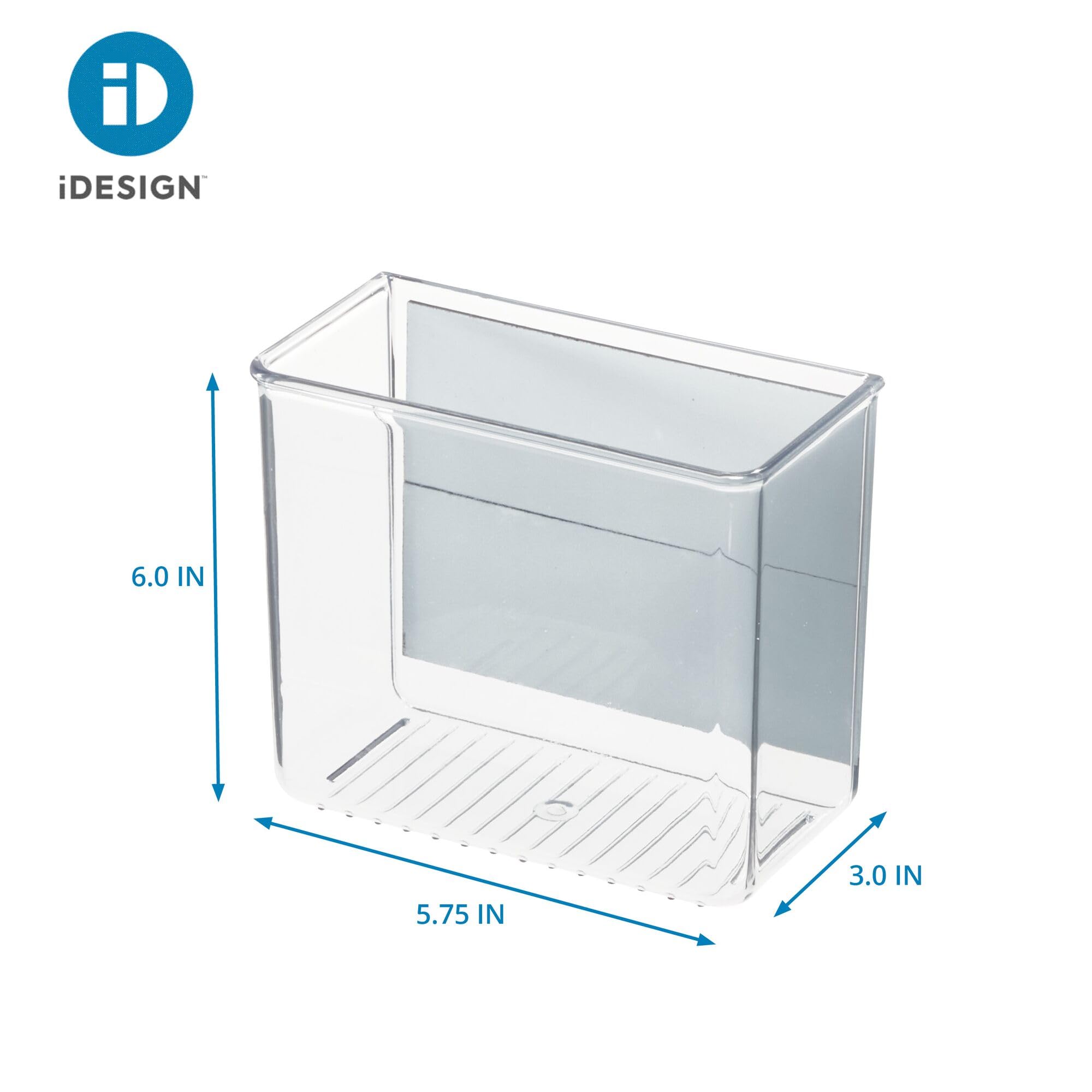 Idesign Magnetic Small Bin, Clear