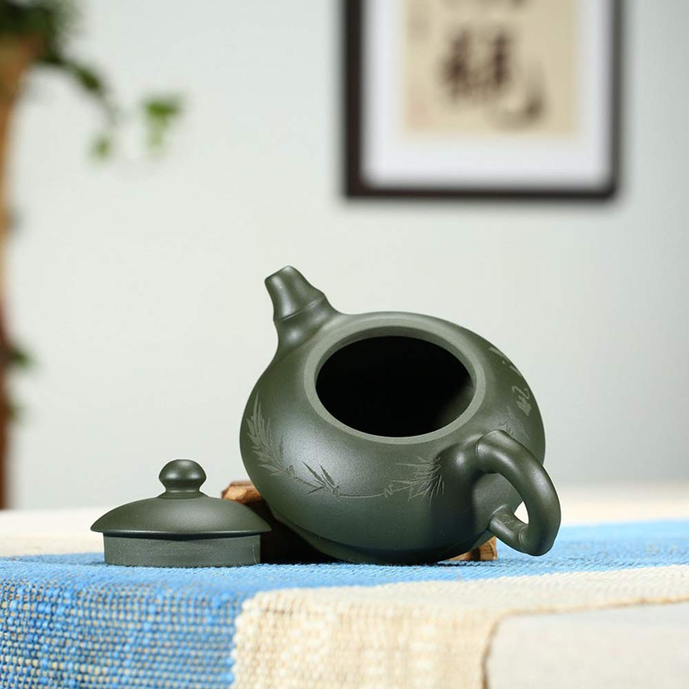Chinese Yixing Purple Clay Handmade Half Moon Tea Pot Zisha Zi Ni Teapot 9Oz/250Cc