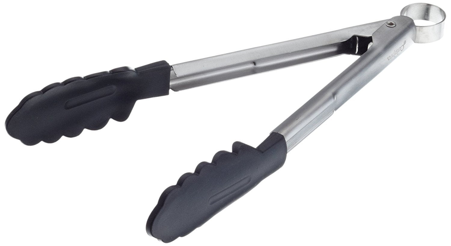 Cuisipro Silicone Locking Tongs 9.5 Inch, Black