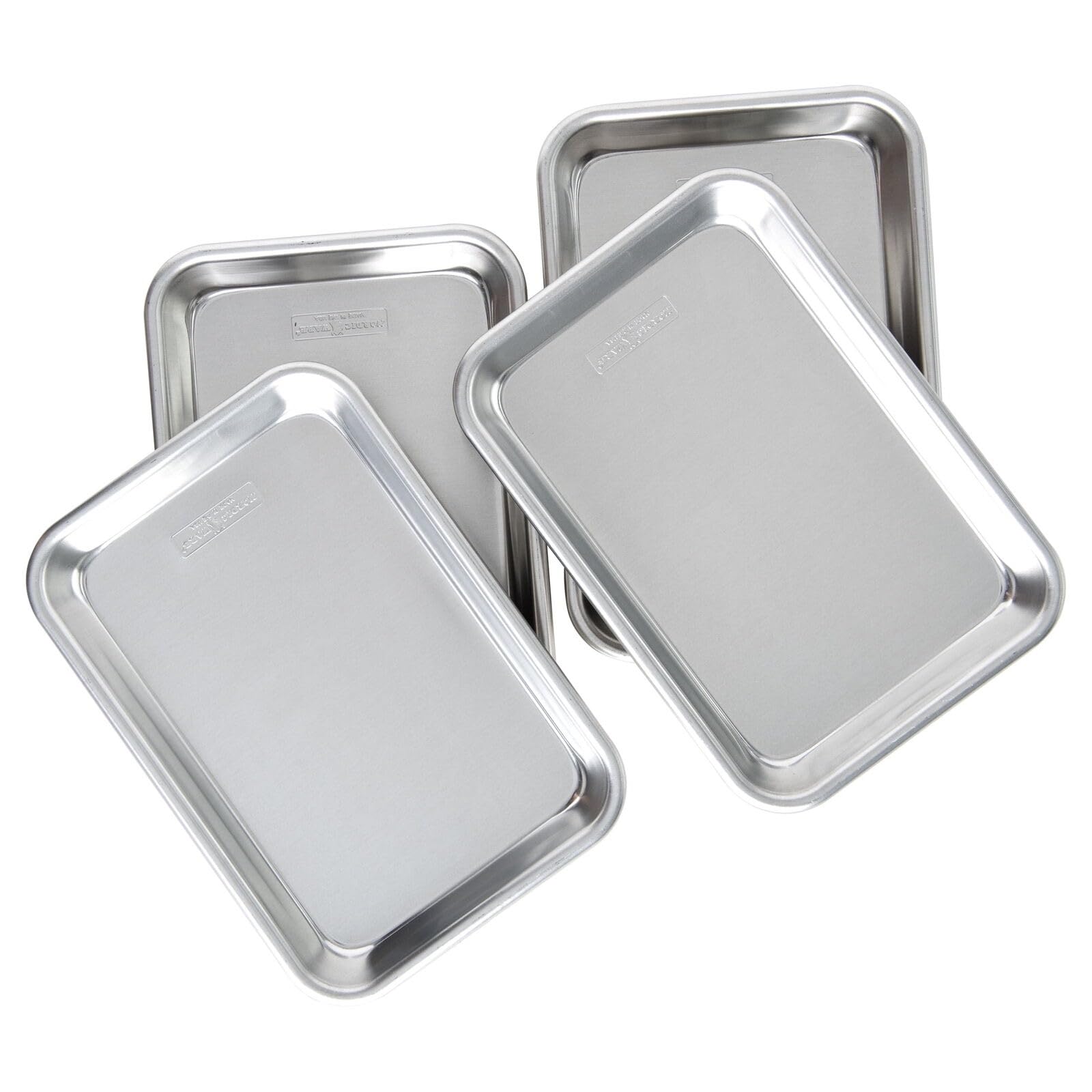 Nordic Ware Naturals Aluminum Half Sheet Pans, 4pack