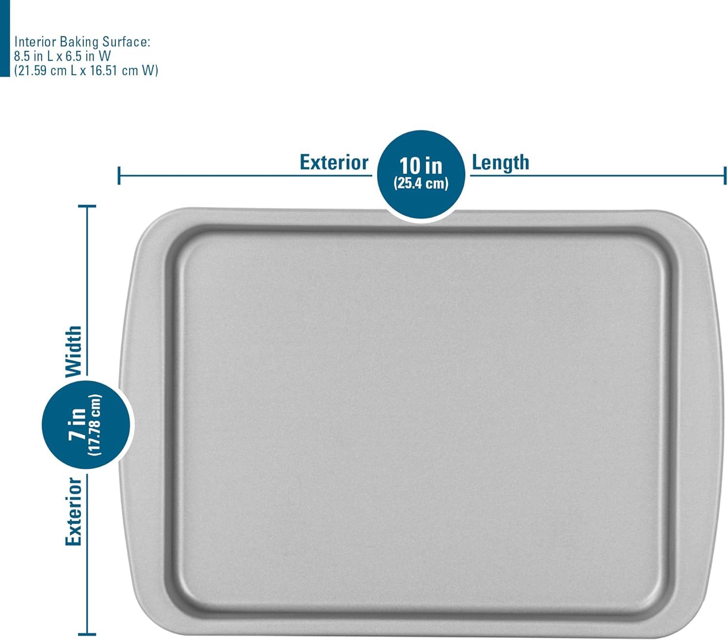G & S Metal Products Company Ovenstuff Nonstick Toaster Oven Cookie Pan, 8.5 Inches By 6.5 Inches
