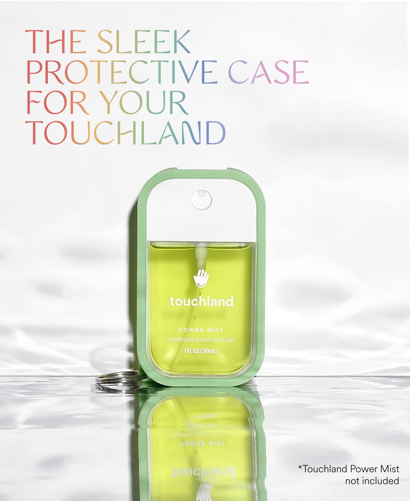 Touchland Mist Case For Power Mist And Glow Mist (1Fl Oz), Protective And Stylish Hand Sanitizer Spray Accessory, Silicone Case