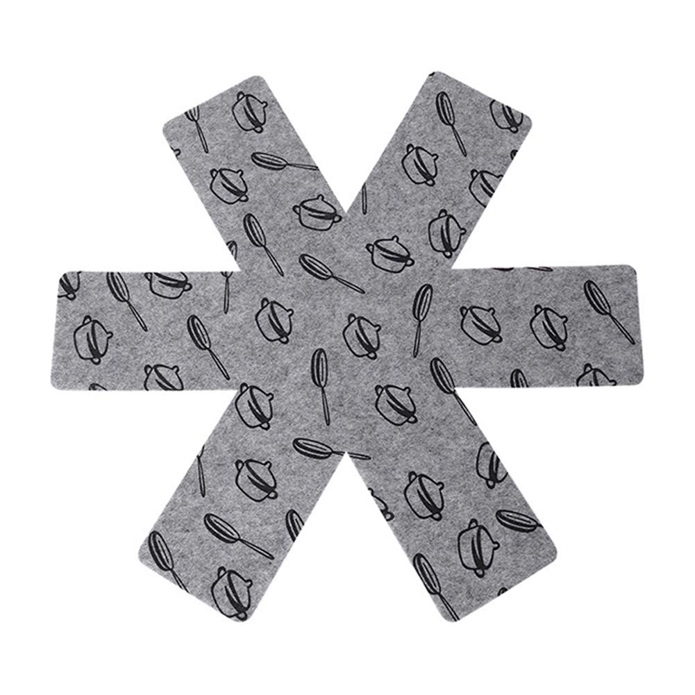 6 Pieces Pot Pan Protectors Pot And Pan Protectors Cookware Pans Divider Protector Pad Anti Slip Pans Separator To Prevent Scrat