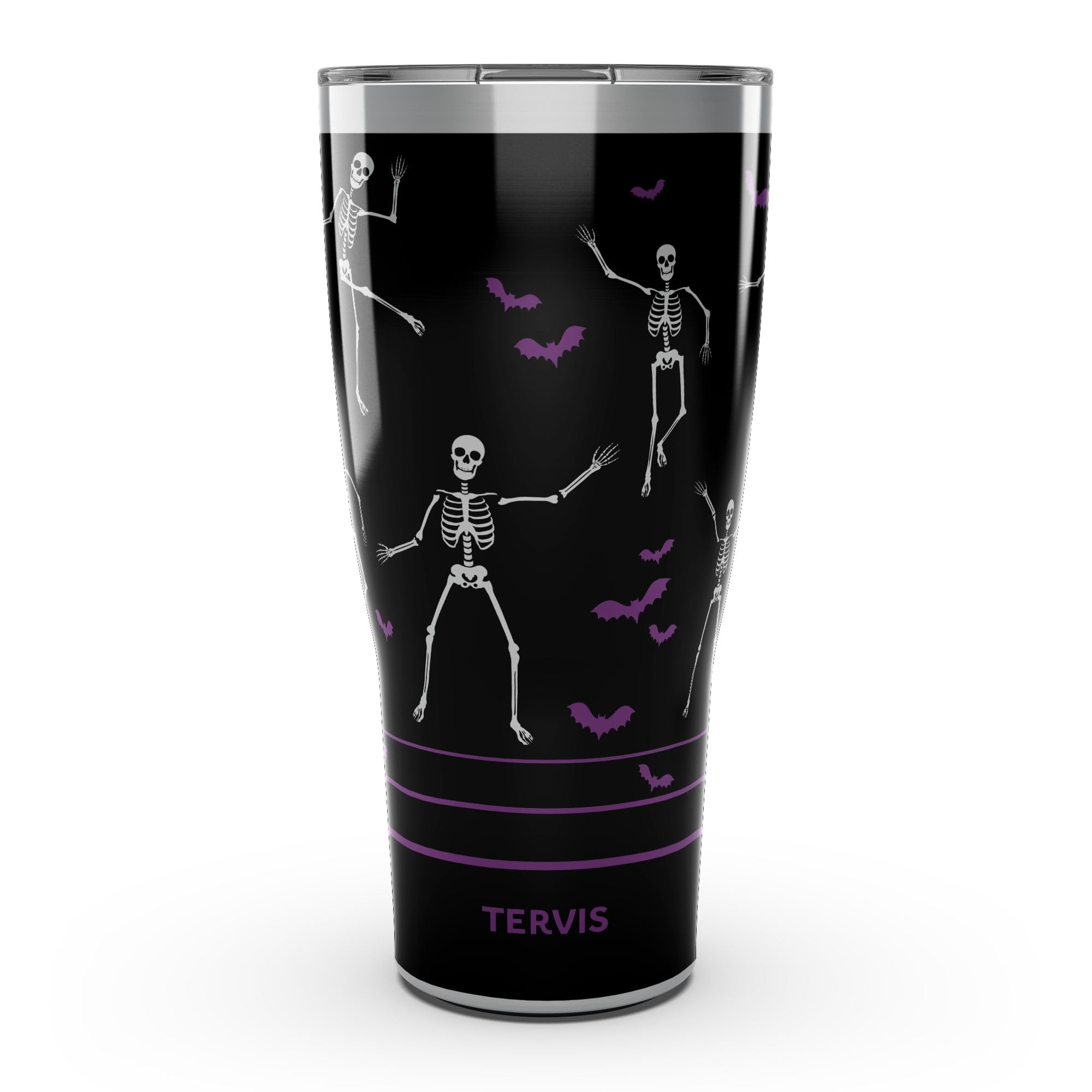 Tervis Traveler Skeleton Dance Made in USA Double Walled Insulated Tumbler Travel Cup Keeps Drinks Cold & Hot, 30oz, Stainless S