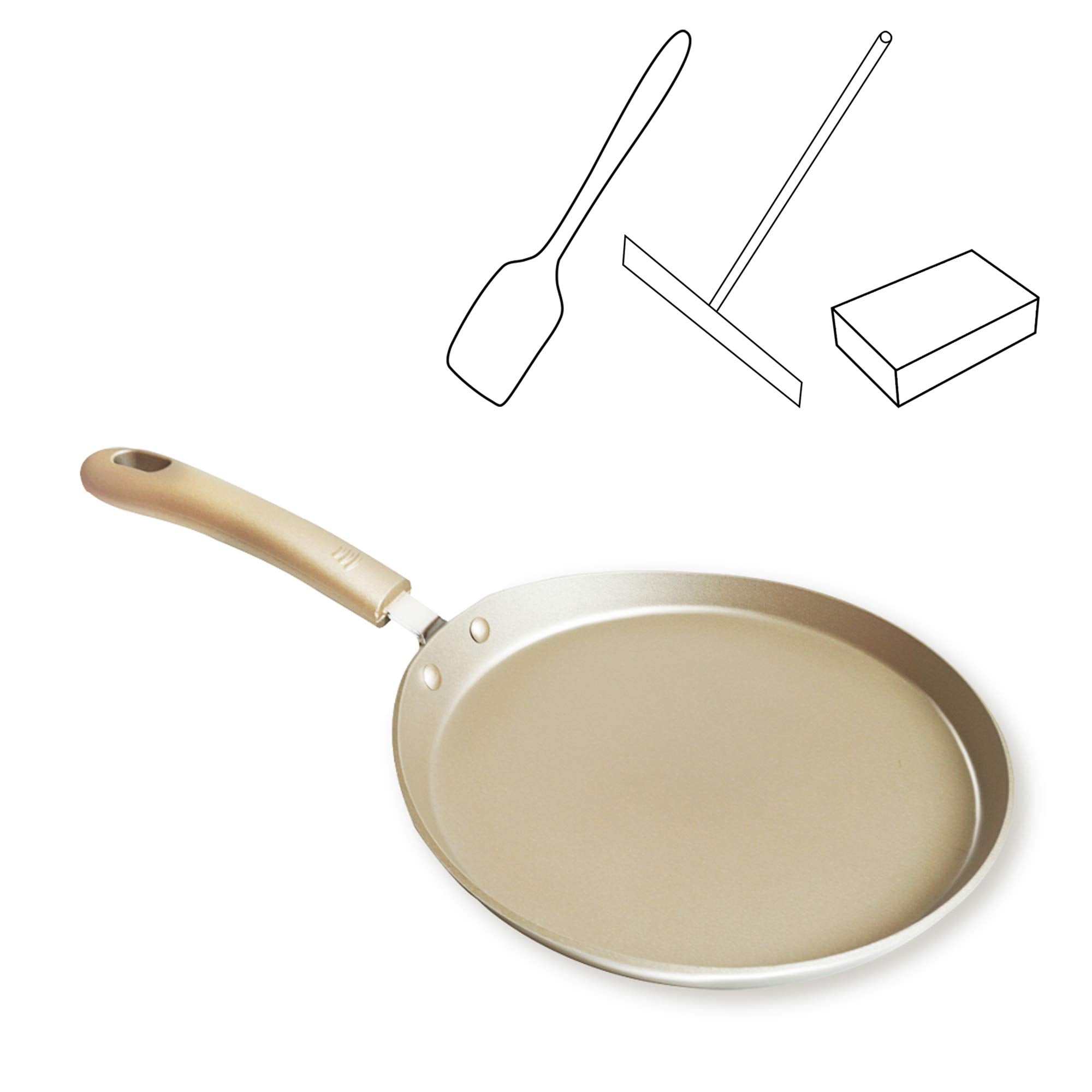 Soldadito Crepes Pancake Pans Nonstick Frying Pan Induction Omelette Skillet Carbon Steel Griddle Flat Pan Crepe Maker With Acce