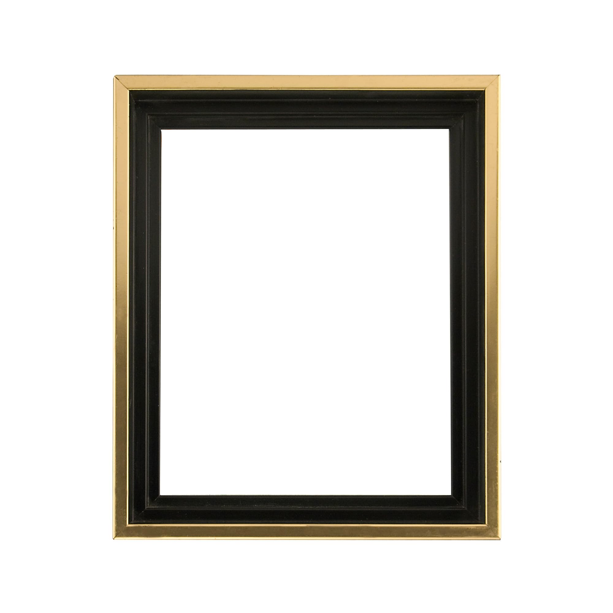 Creative Mark Illusions Floater Frame For 3/4 Deep Canvases - 16x20 Gold/Walnut - No Glass or Backing - Wood Composite Floating 