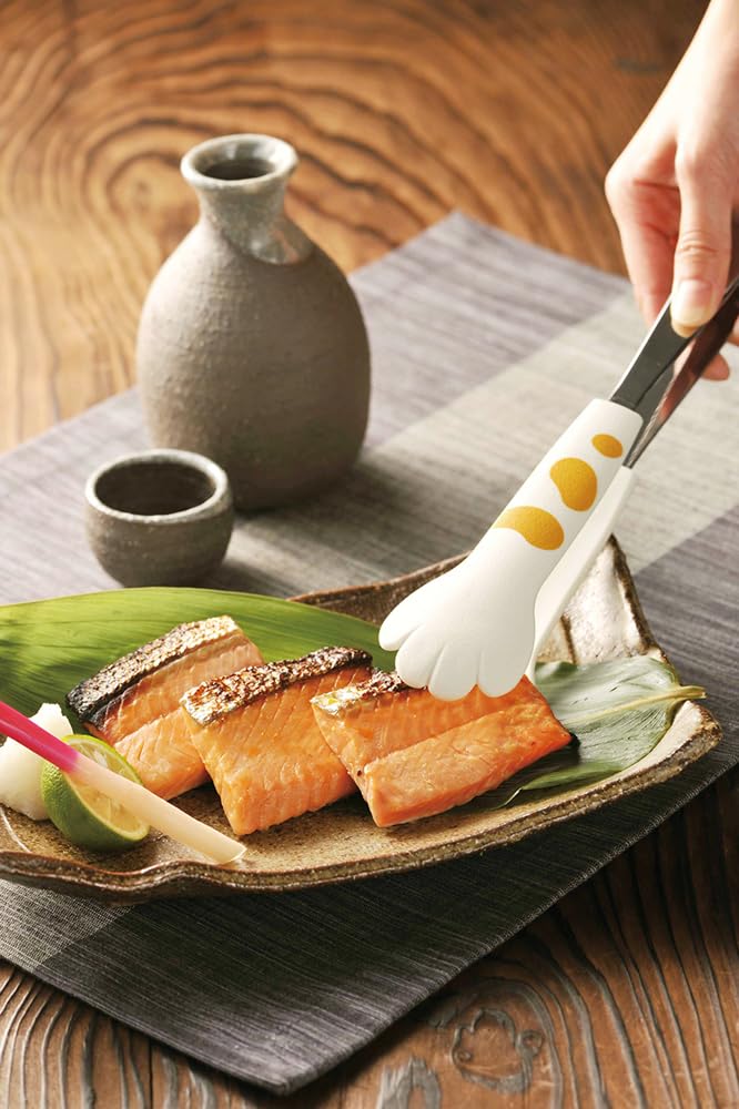 Miya Catch Cat Tongs, 9.5-Inch, White
