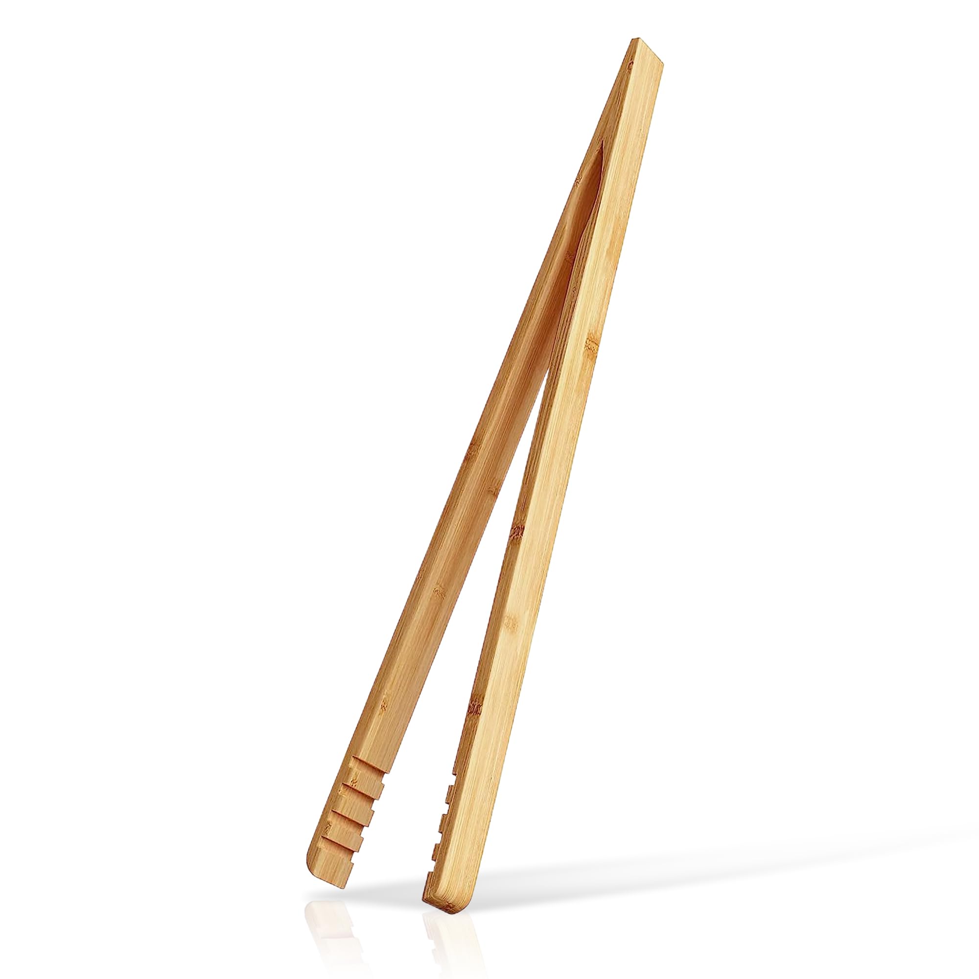 Renext Bamboo Toast Tongs Wooden Toaster Kitchen Tongs Fruit Clip For Toast Fruits Bread Pickles