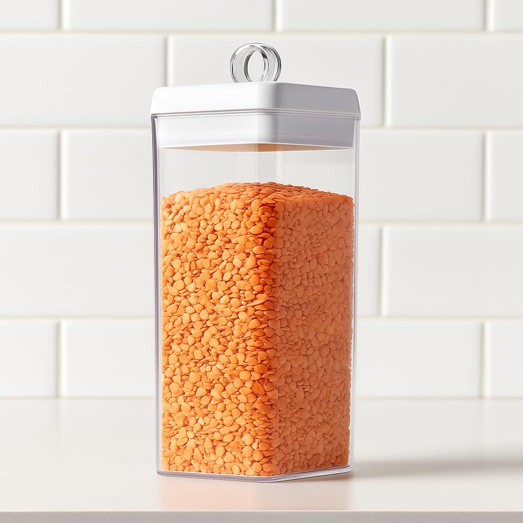 Rbc Plastic Food Storage Container With Air Tight Lid Kitchen Storage Container For Storing Grains, Pulses, Rice, Wheat Etc Tra