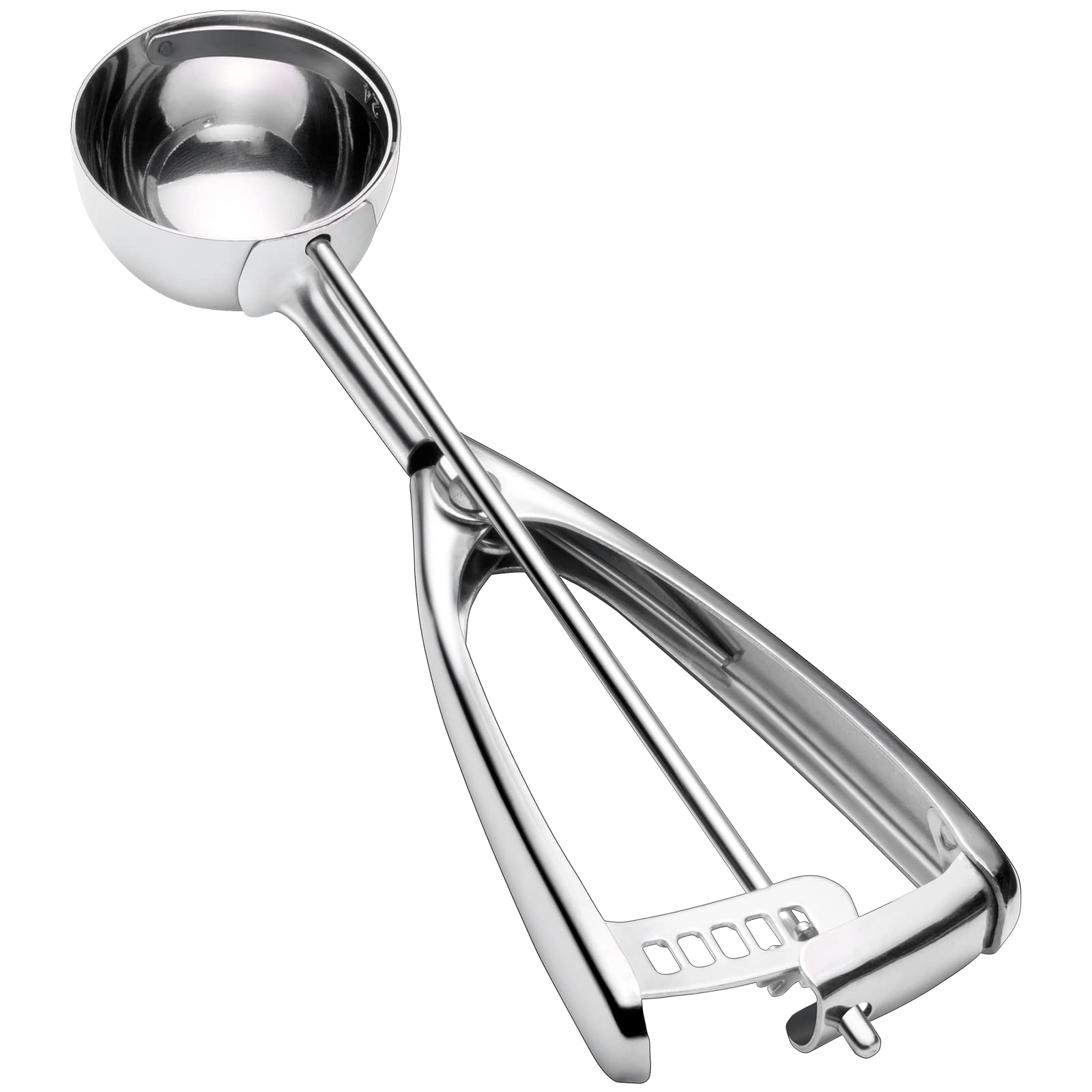 Medium Cookie Scoop For Baking, 2.8 Tablespoons/ 42 Ml/ 1.4 Oz Ball Cookie Dough Scoop - Spring-Loaded Ice Cream Scoop 18/8 Stai