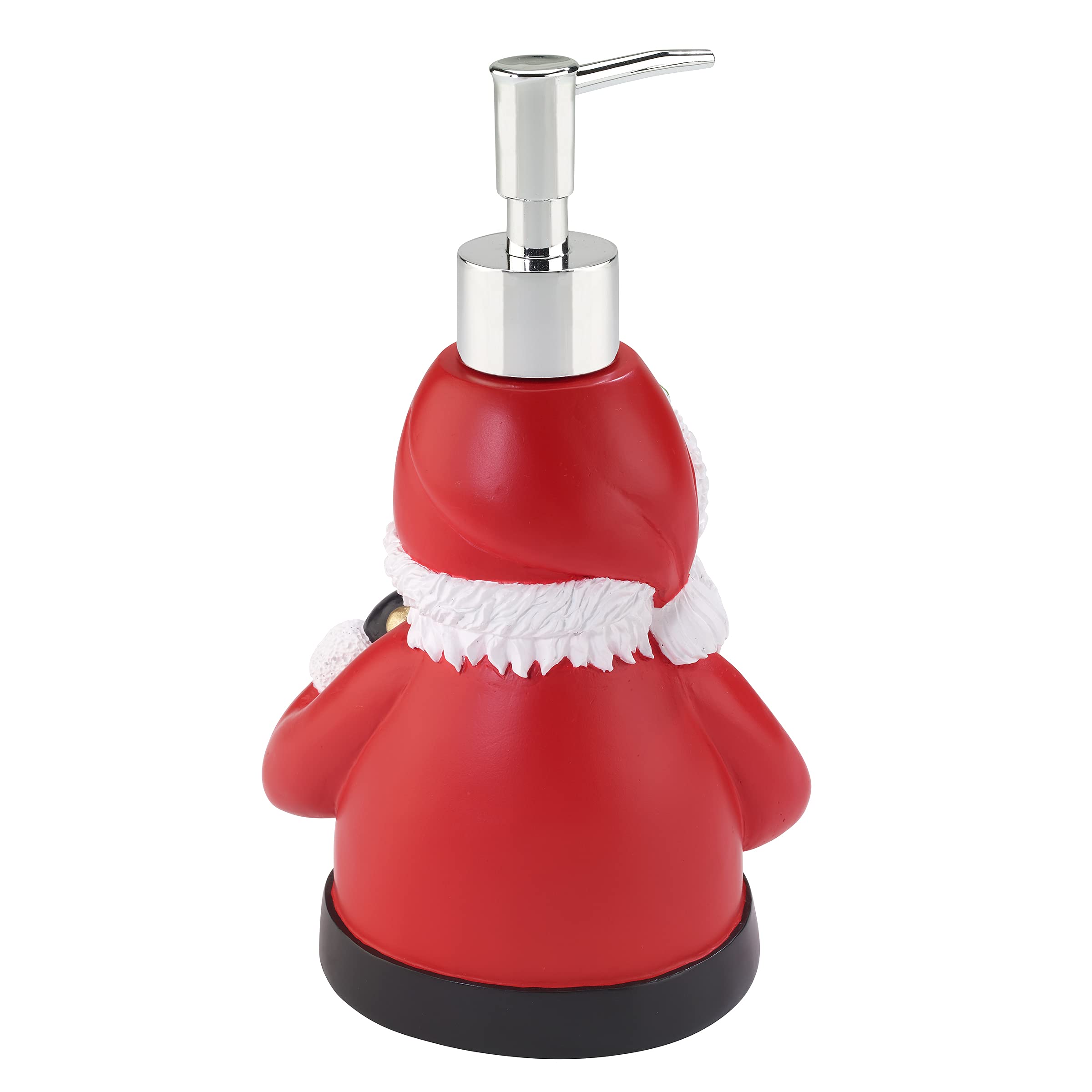 Avanti Linens - Soap Dispenser/Lotion Pump, Resin Bathroom Accessories, Christmas Bathroom Decor (Holiday Collection, Black Sant