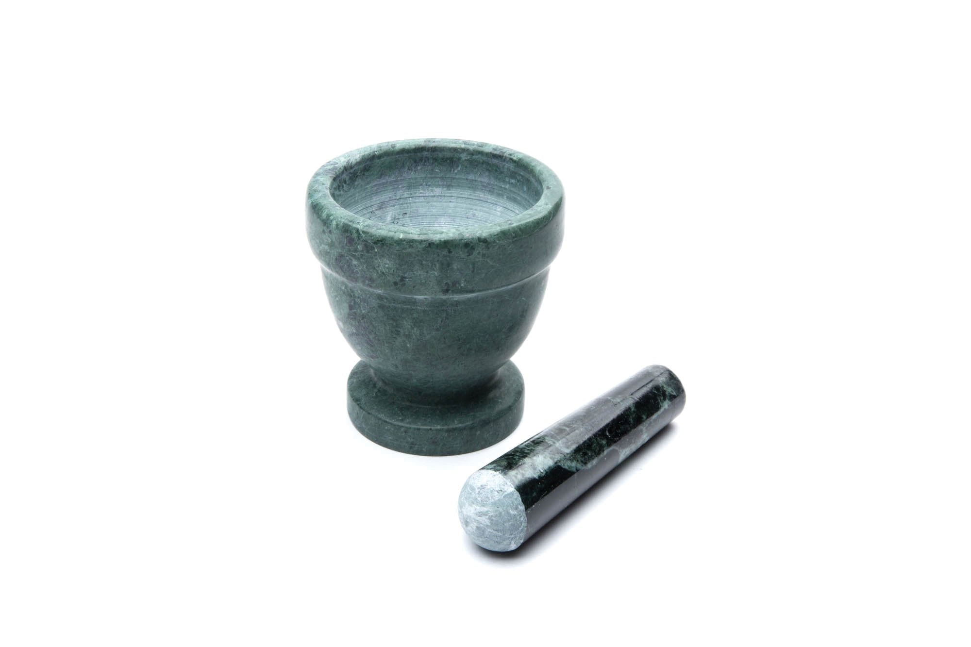 Fox Run Marble Mortar And Pestle, Green, 4''
