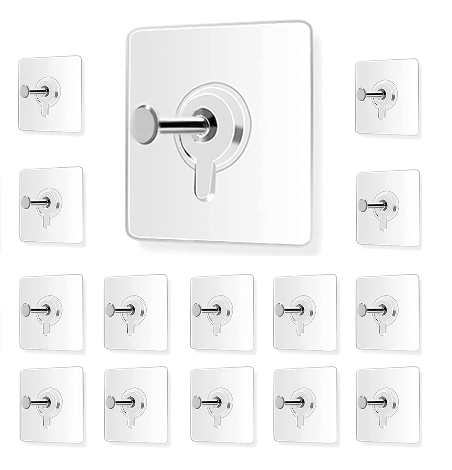 Druri Stainless Steel, Polycarbonate Photo Frame Hooks For Wall Without Drilling Self Adhesive Hooks For Wall Heavy Duty Strong 